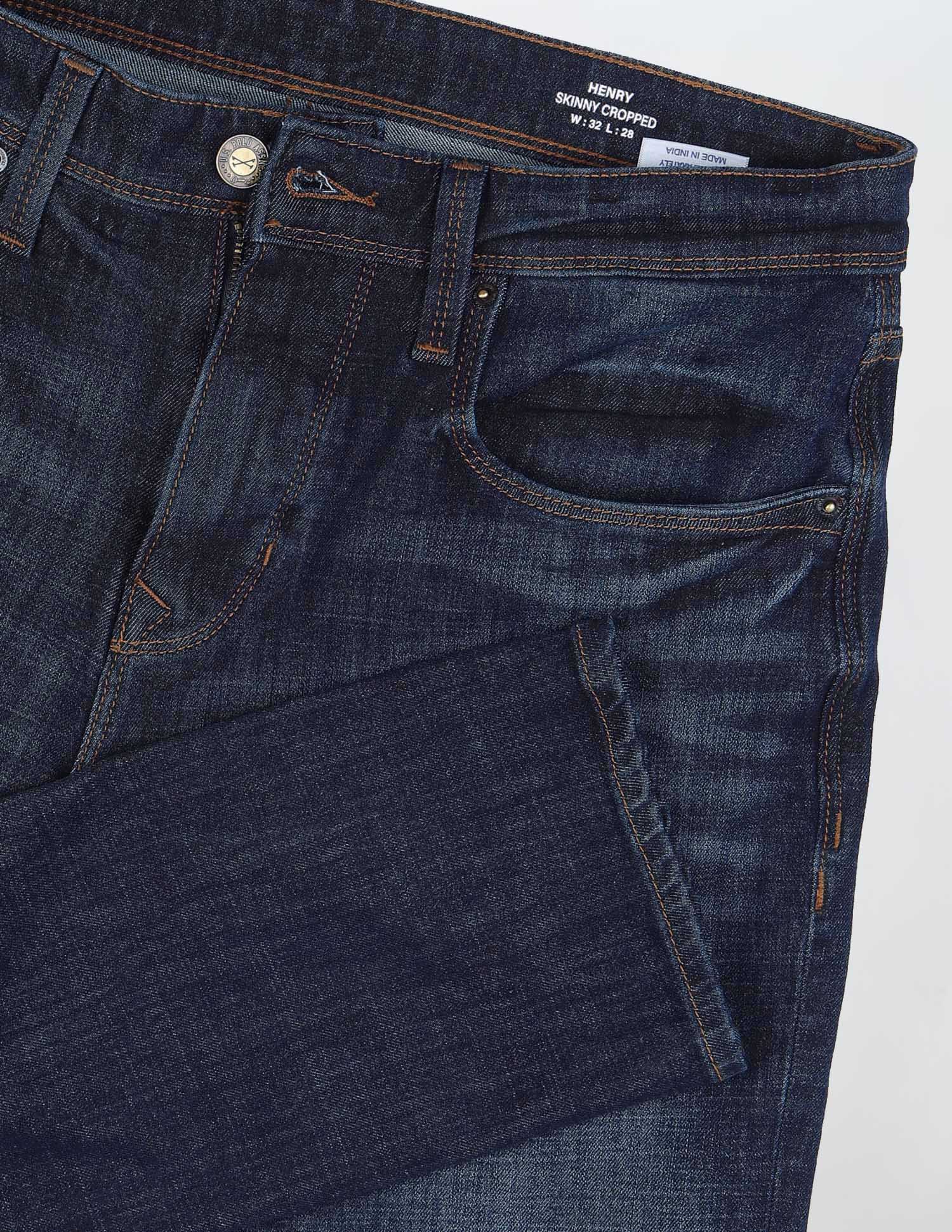 Henry Tapered Fit Blue Jeans Med Blue - U.S. POLO ASSN. | Large