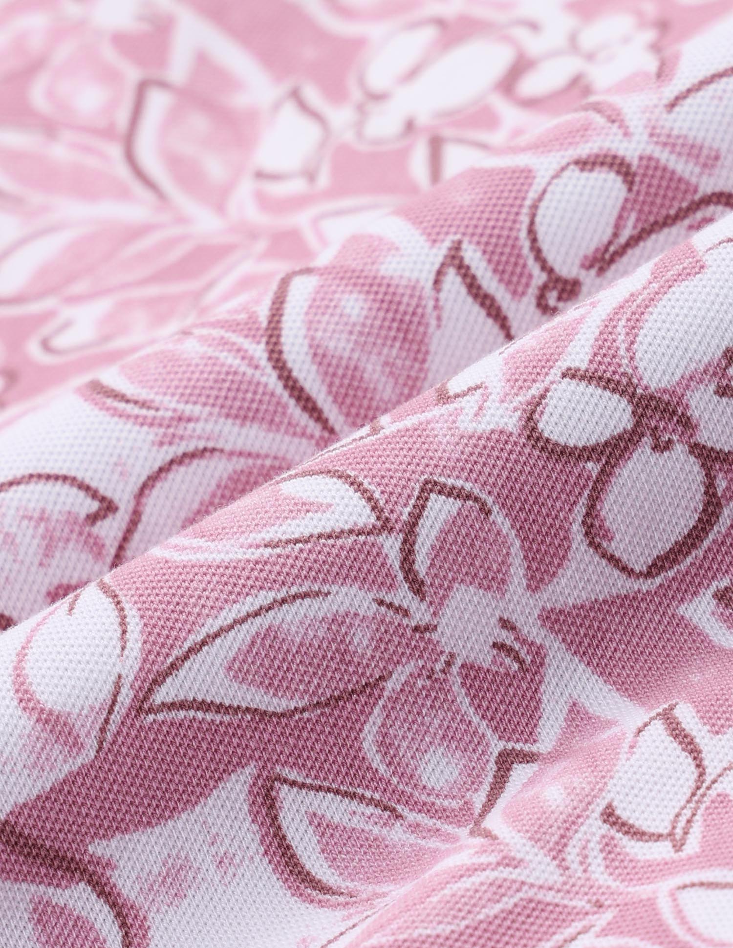 Floral Printed Work and Wander Polo Shirt Light Pink - U.S. POLO ASSN. | Large