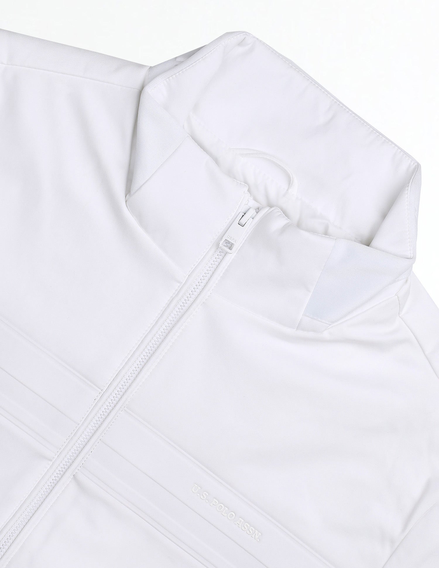 Solid Regular Fit Jacket White - U.S. POLO ASSN. | Large