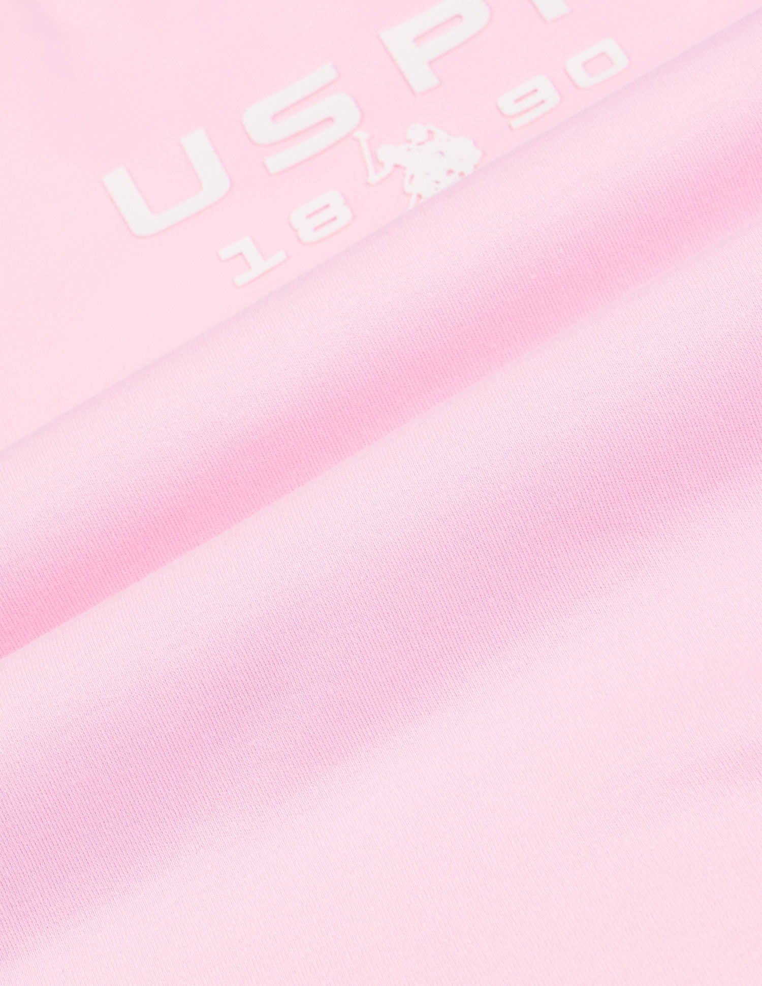 Boys Brand Printed Regular Fit T-Shirt Light Pink - U.S. POLO ASSN. | Large