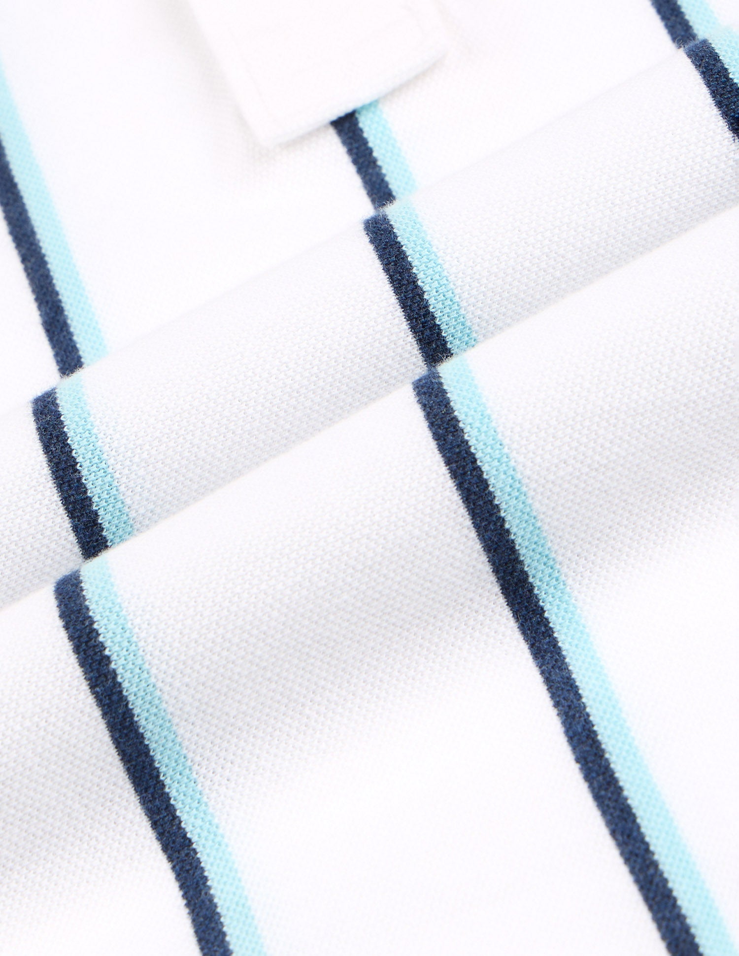 Boys Vertical Striped Regular Fit Polo Shirt White - U.S. POLO ASSN. | Large