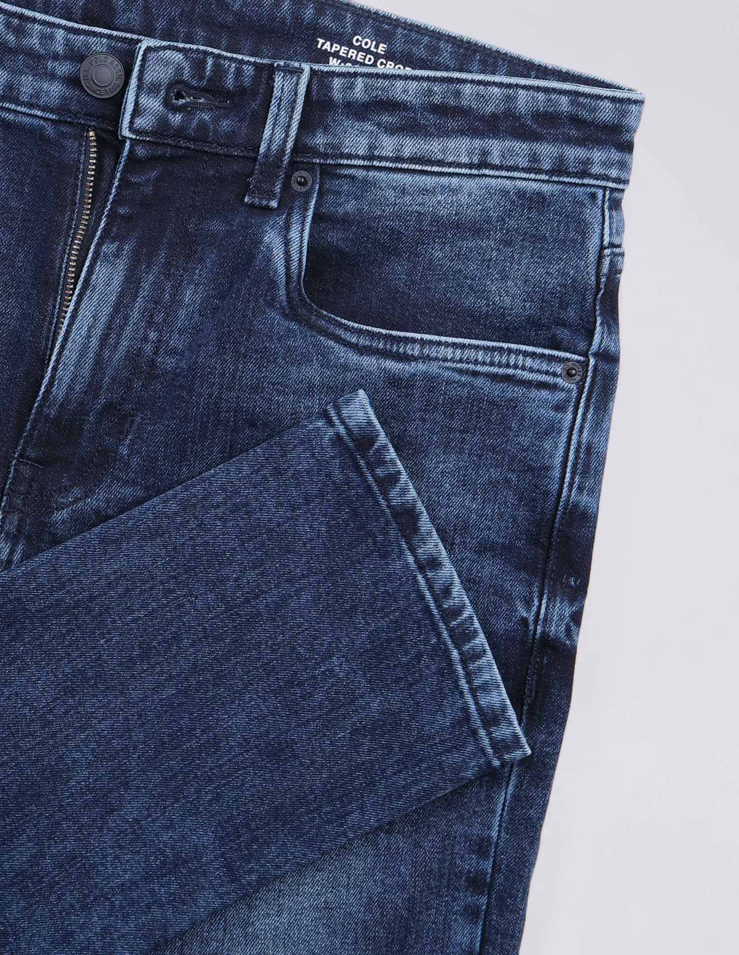 Cole Comfort Cropped Fit Blue Jeans Blue - U.S. Polo Assn. India | Large