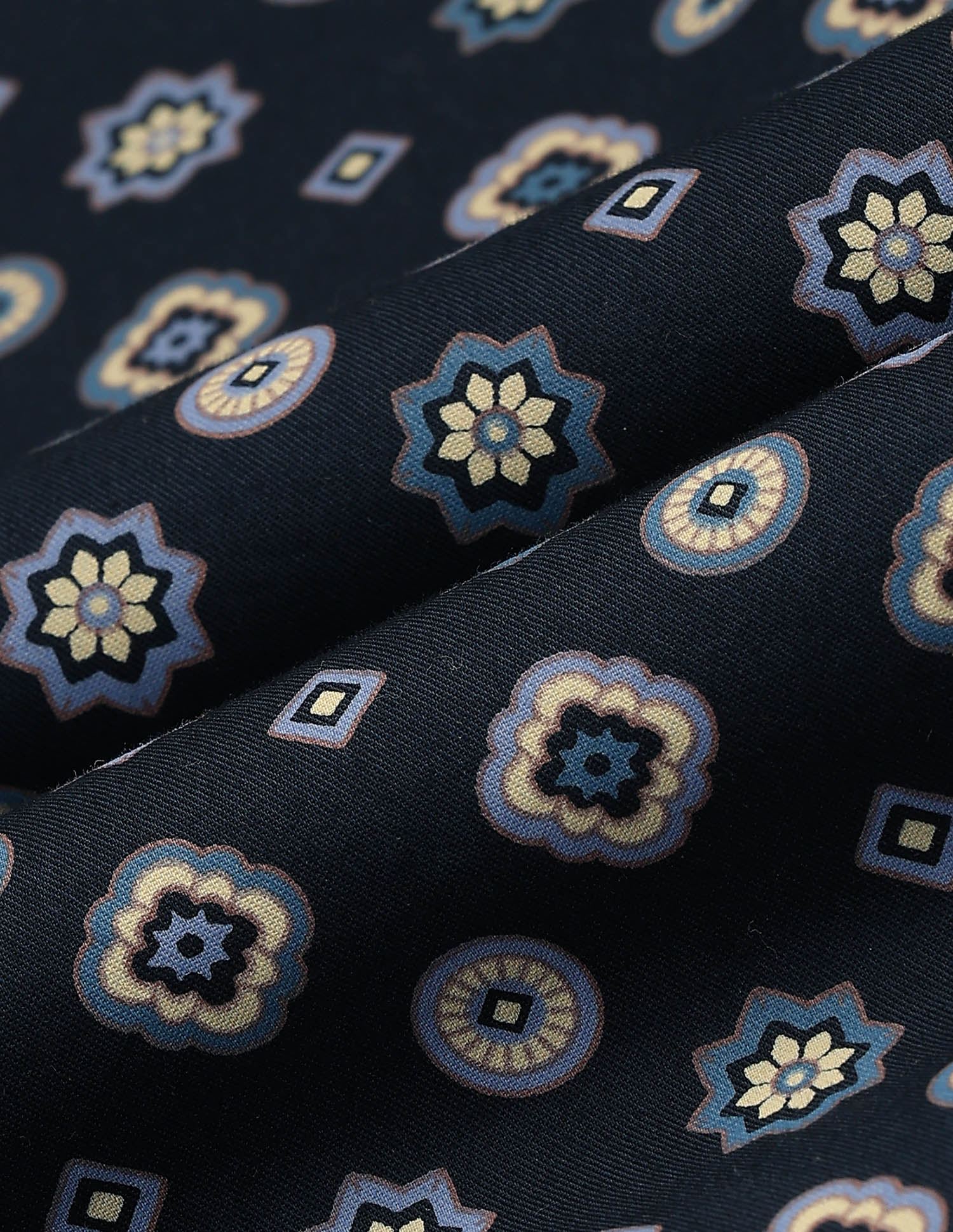Floral geometric Twill Shirt Navy - U.S. Polo Assn. India | Large