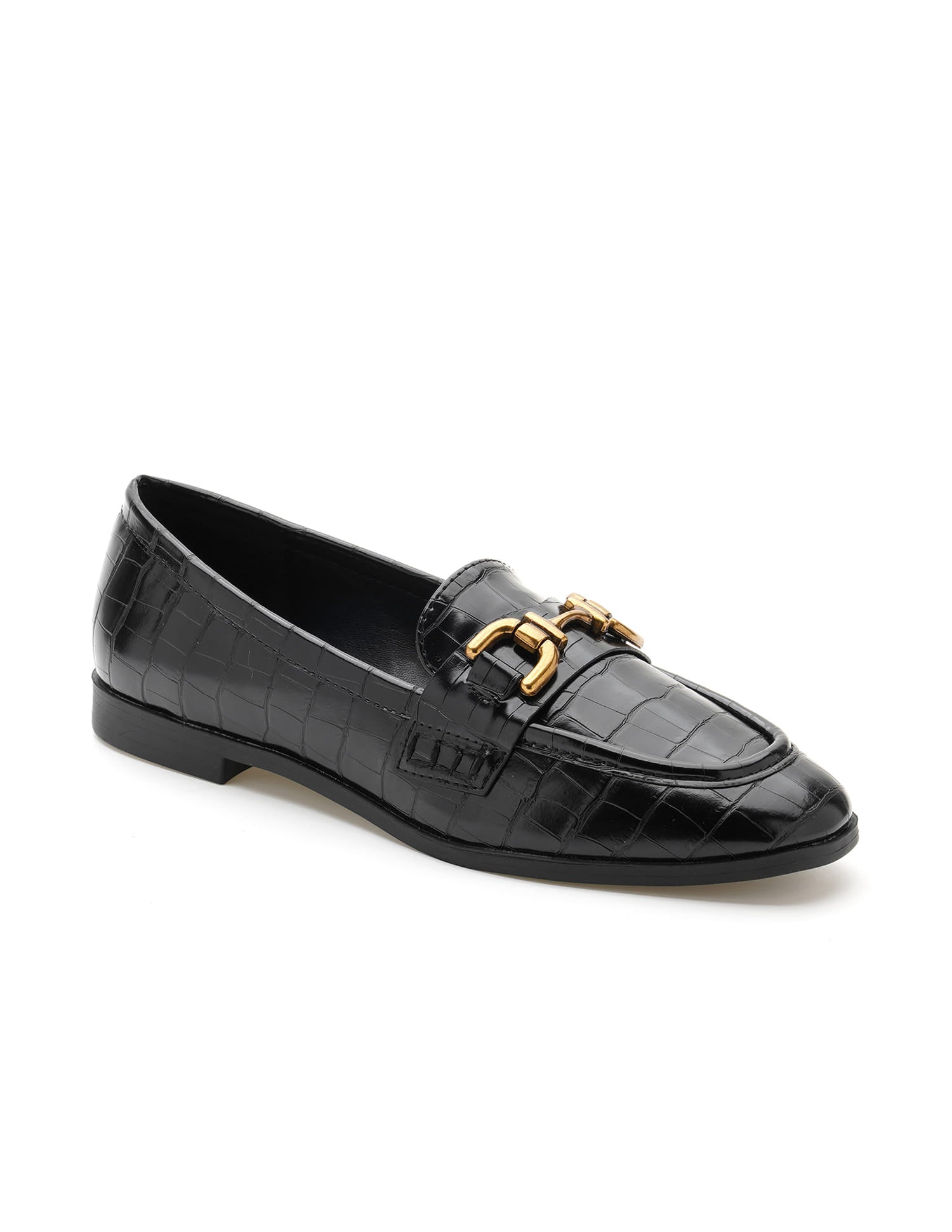 Luna Black Loafers