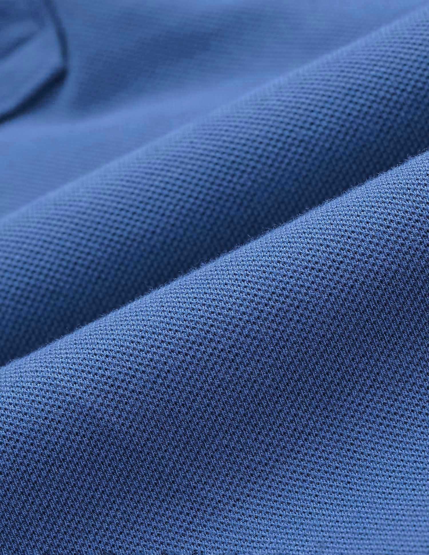 Tipped Collar Slim Fit Polo Shirt Blue - U.S. Polo Assn. India | Large