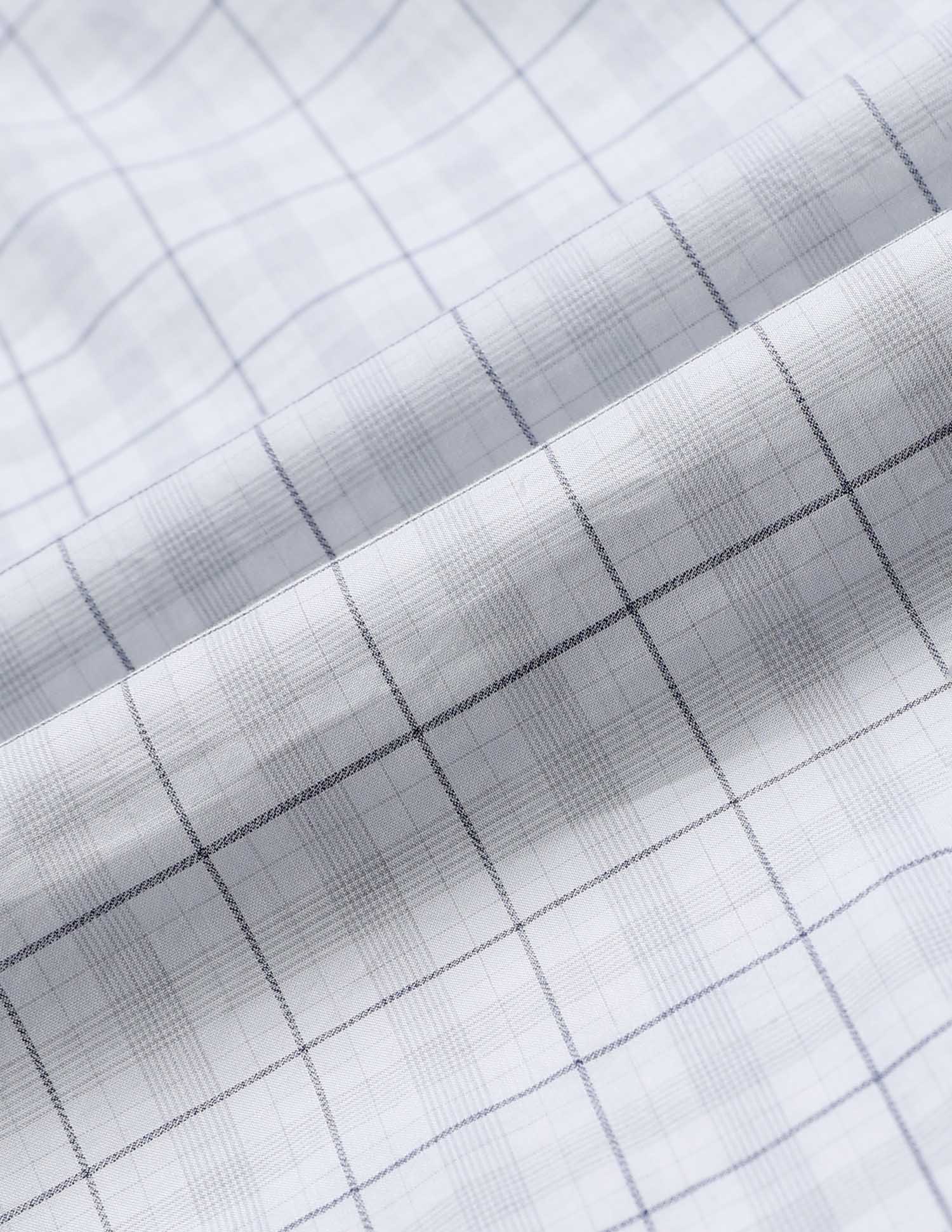 Pure Cotton Grid Tattersall Checked Shirt Grey - U.S. Polo Assn. India | Large