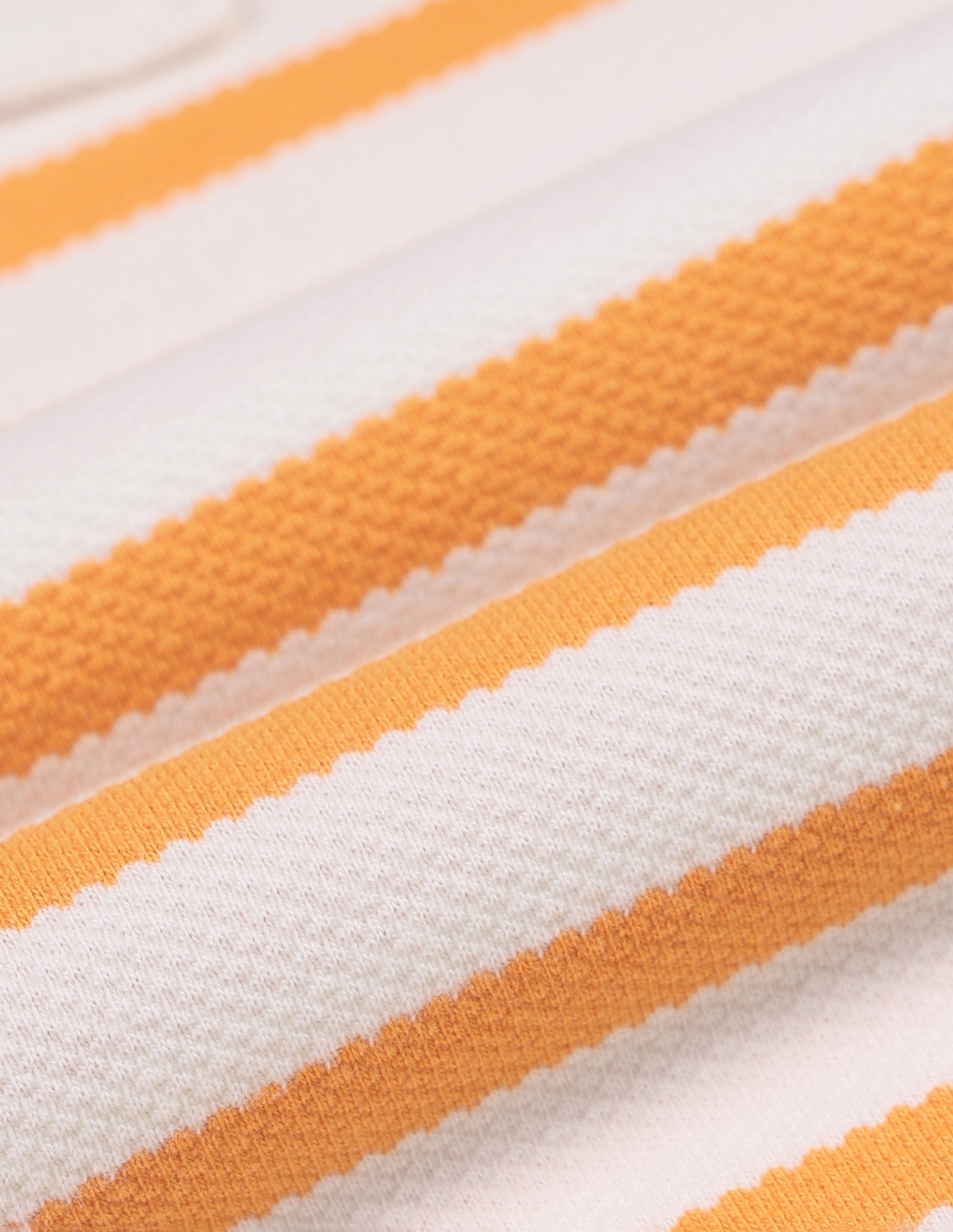 Horizontal Striped Regular Fit Polo Shirt Light Orange - U.S. Polo Assn. India | Large