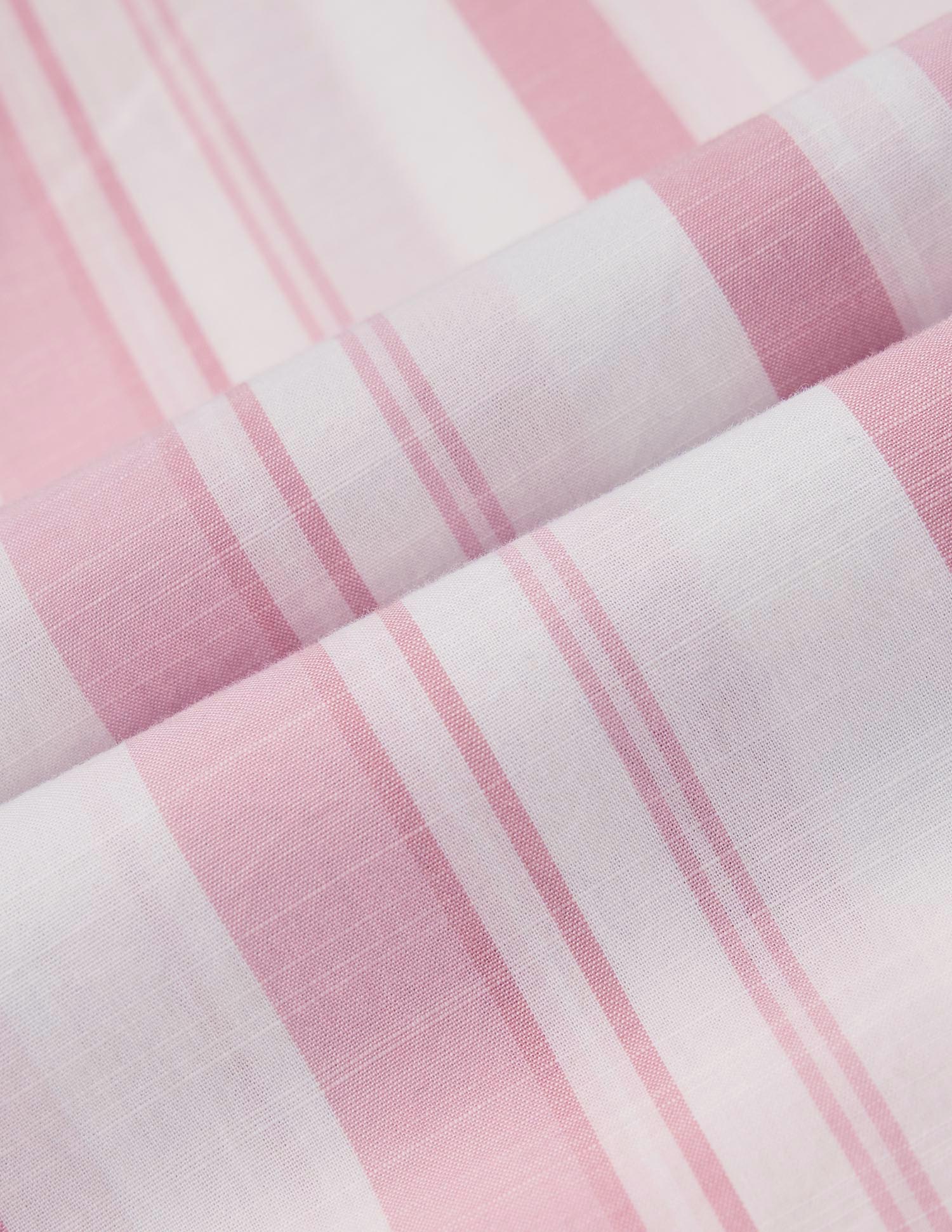 Vertical Striped Pure Cotton Shirt Pink - U.S. Polo Assn. India | Large