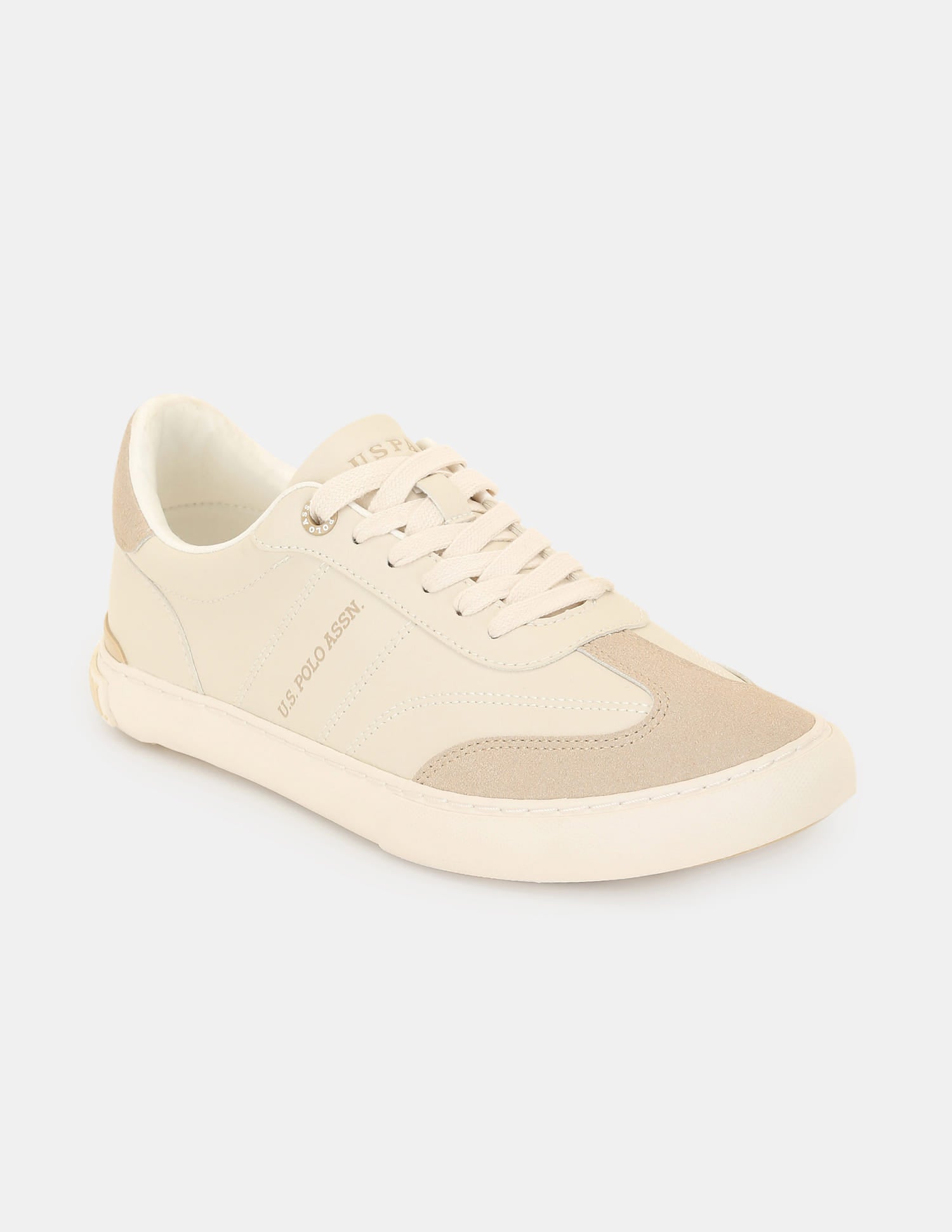 Men Colourblocked Gian 3.0 Sneakers Beige - U.S. Polo Assn. India | Large