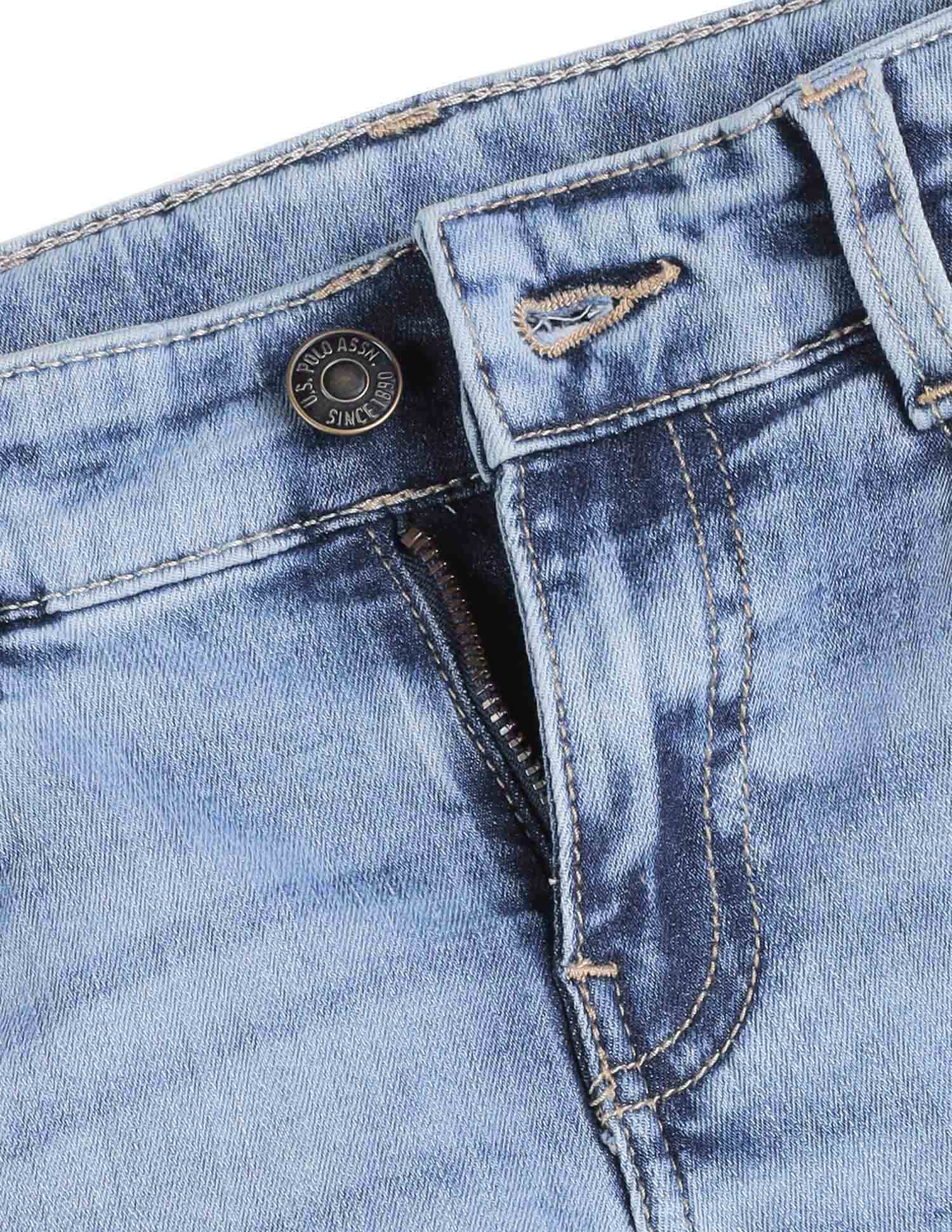 Boys Whiskered Relaxed Fit Jeans Dark Indigo - U.S. POLO ASSN. | Large