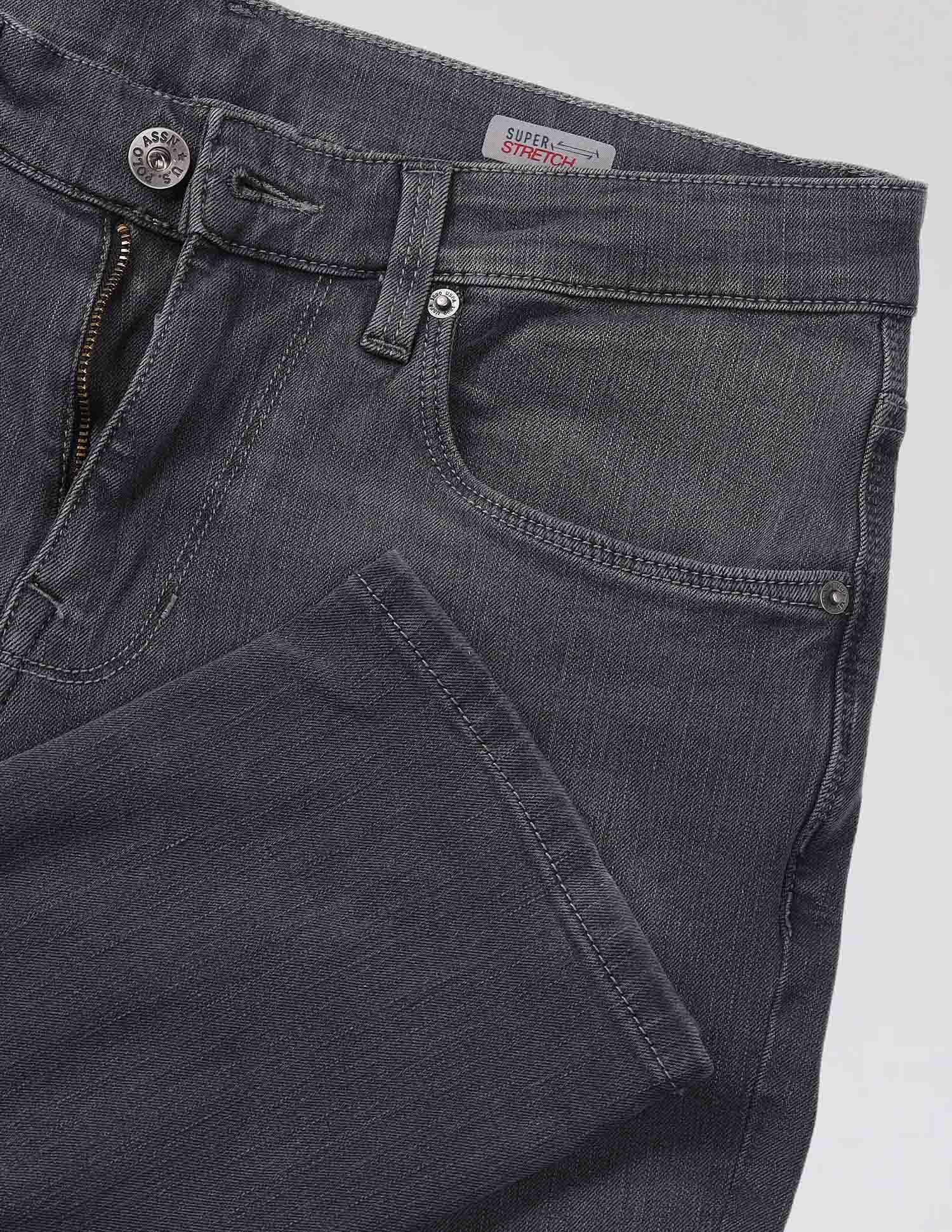 Brandon Slim Tapered Fit Authentic Bi Stretch Jeans Grey - U.S. Polo Assn. India | Large