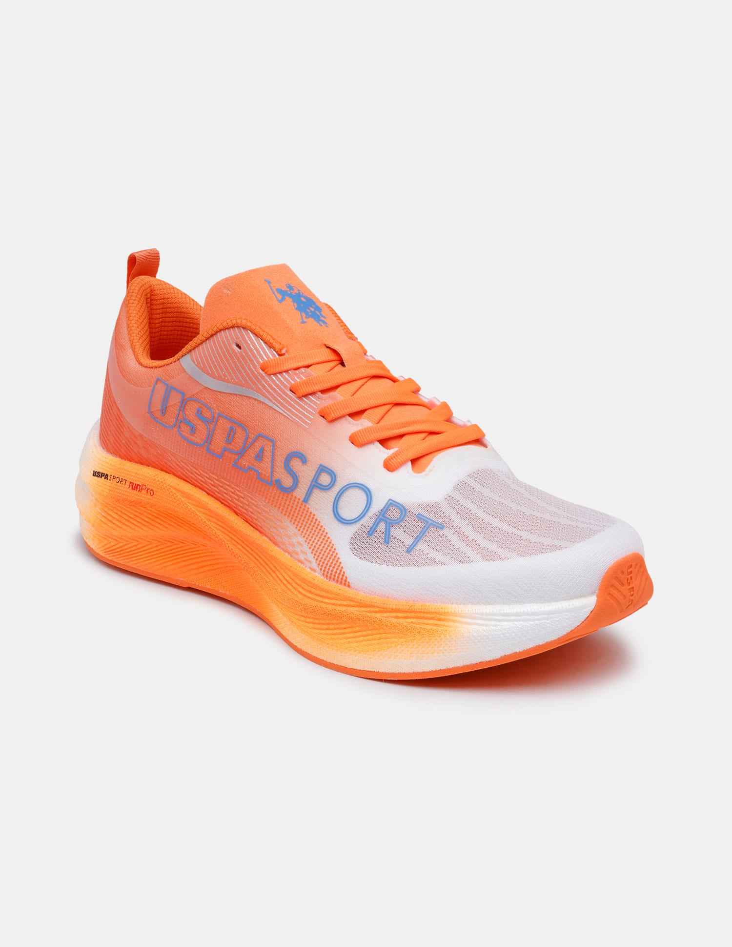 Men Oskar Uspa Sport Running Shoes Orange - U.S. Polo Assn. India | Large