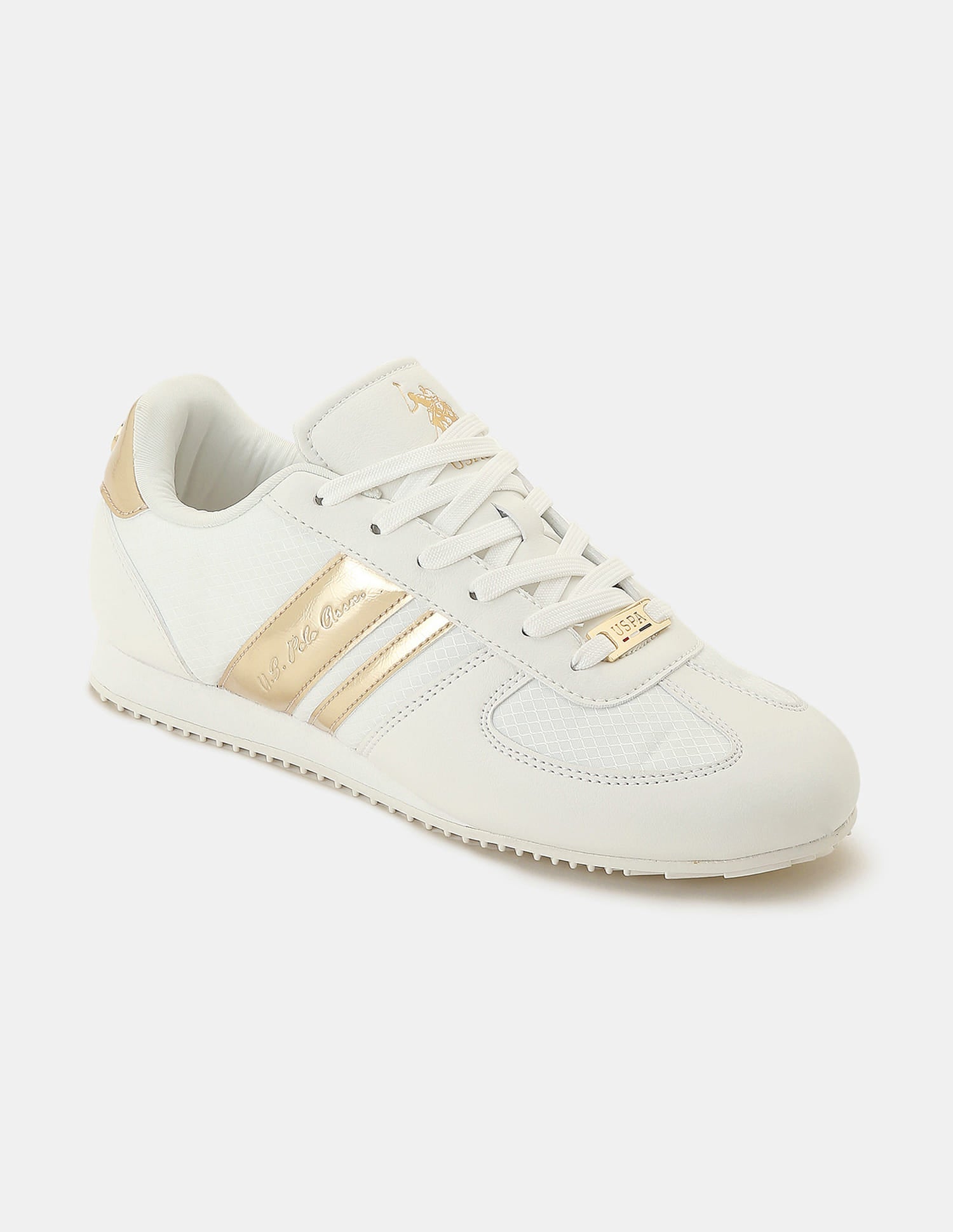Women Colourblocked Nemsy 2.0 Sneakers Off White - U.S. Polo Assn. India | Large