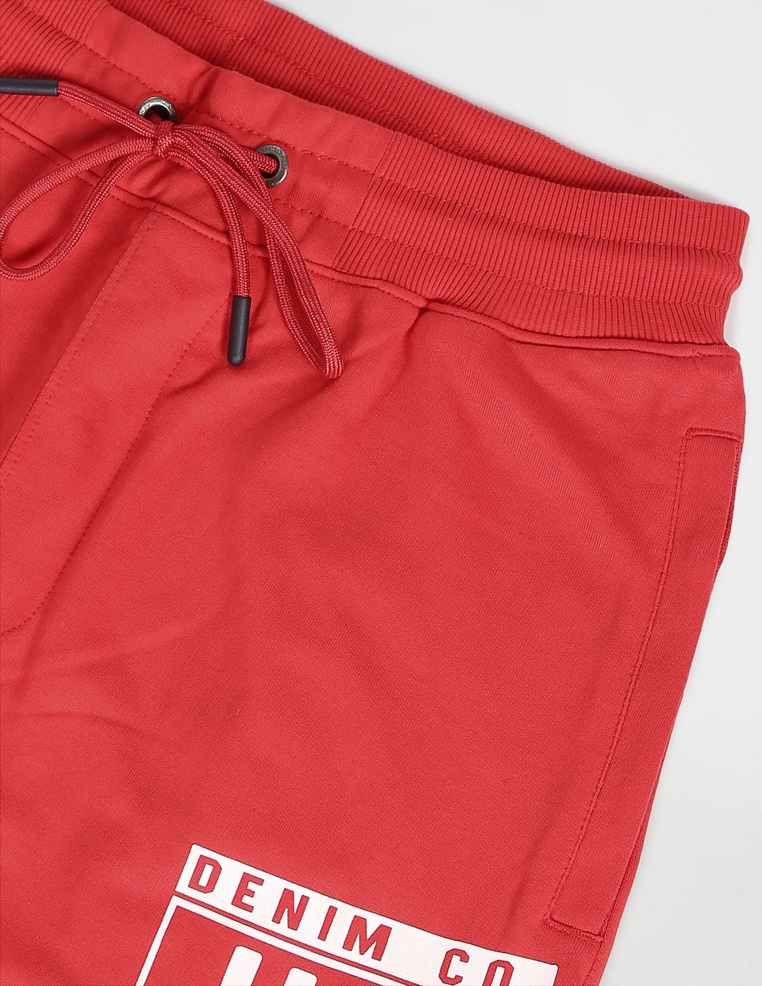 Drawstring Waist Brand Print Joggers Red - U.S. POLO ASSN. | Large