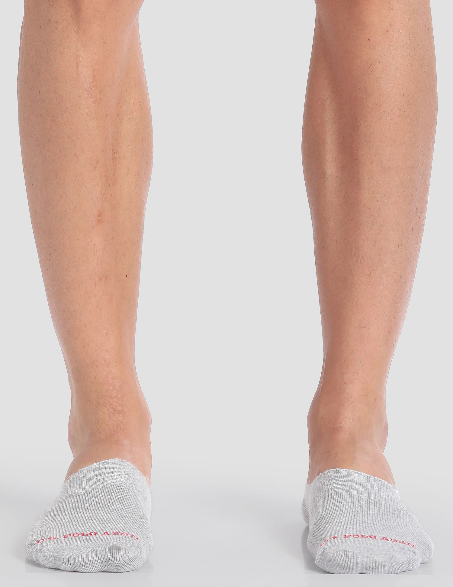 Silicone Grip No Show I646 Socks - Pack Of 3 Navy, Black and Grey - U.S. POLO ASSN. | Large