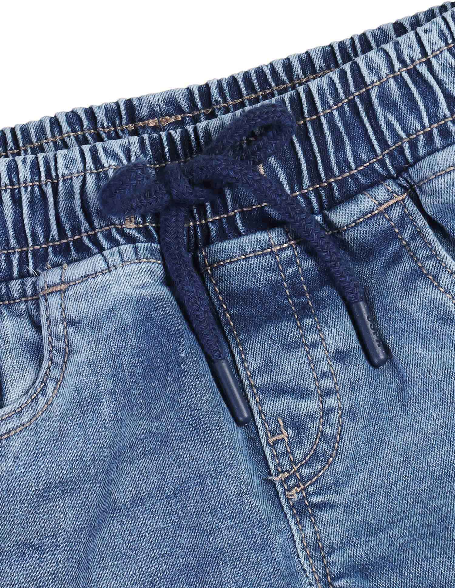 Boys Stone Washed Relaxed Fit Jeans Light Blue - U.S. POLO ASSN. | Large