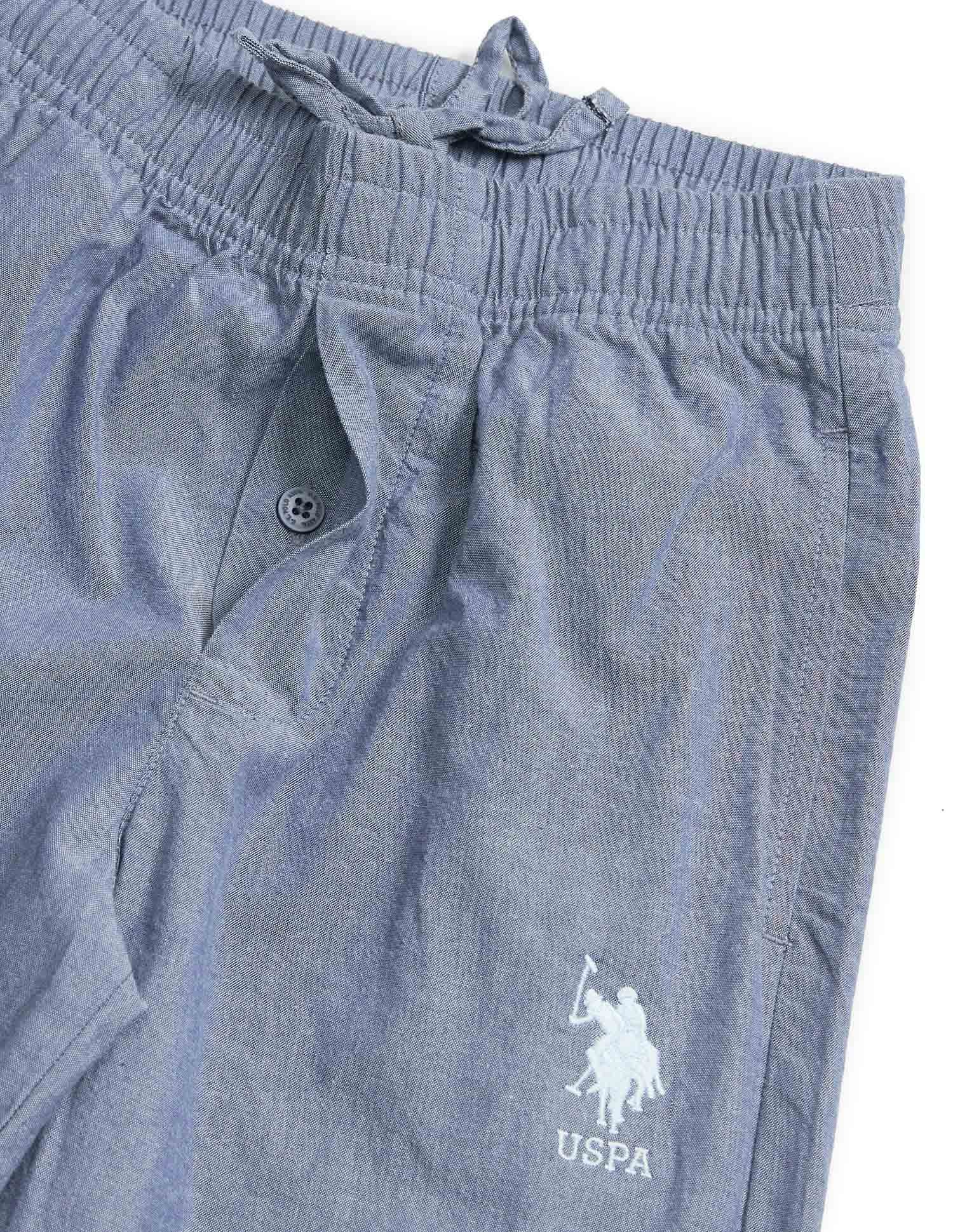 Cotton Chambray LKP01 Lounge Pants - Pack Of 1 Navy - U.S. POLO ASSN. | Large