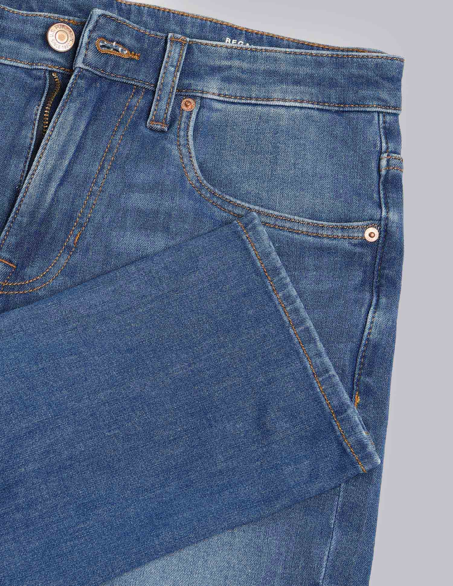 Regallo Skinny Fit Blue Jeans Blue - U.S. Polo Assn. India | Large