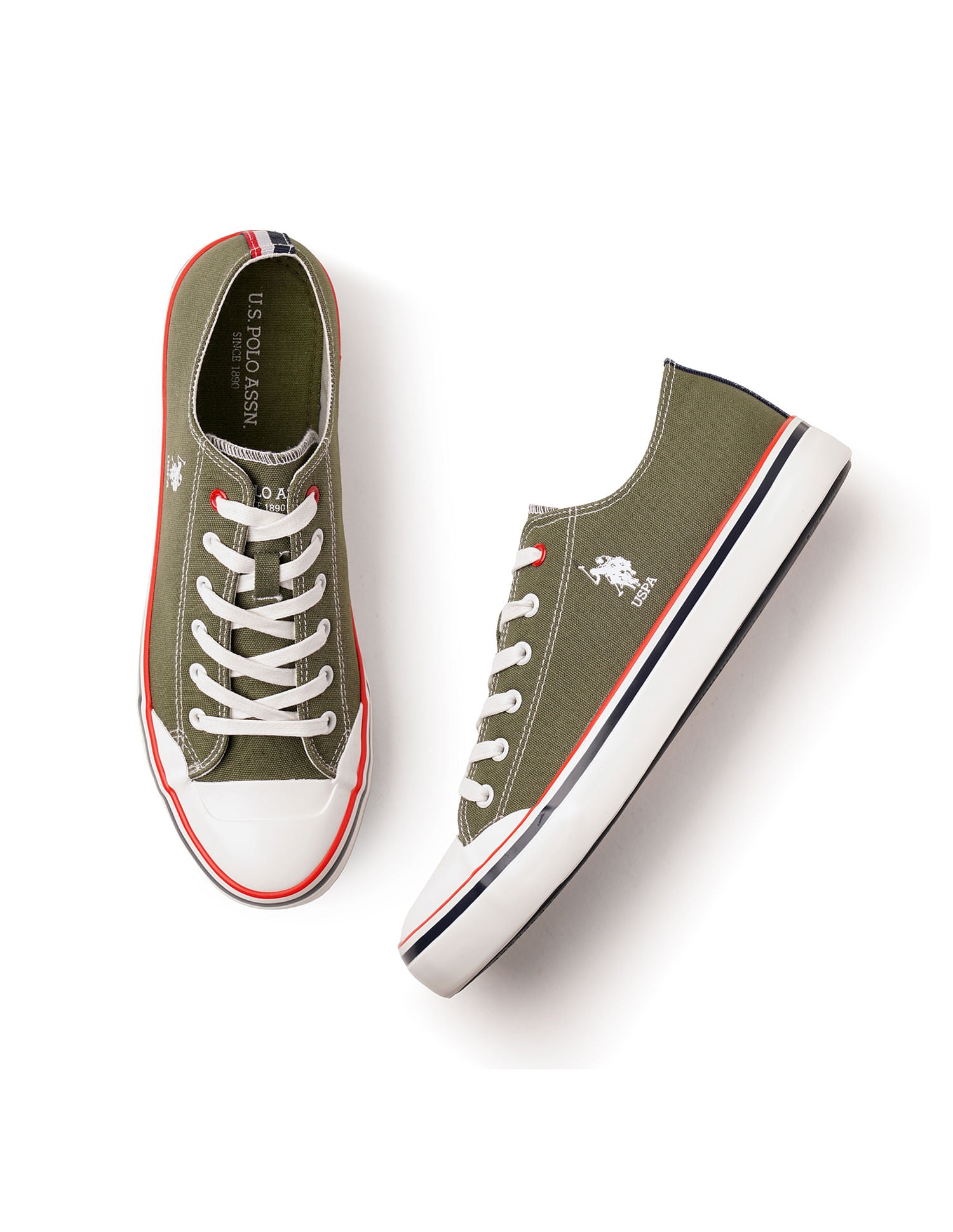 Men Kenna Dk. Green Classics  Sneakers Dark Green - U.S. Polo Assn. India | Large