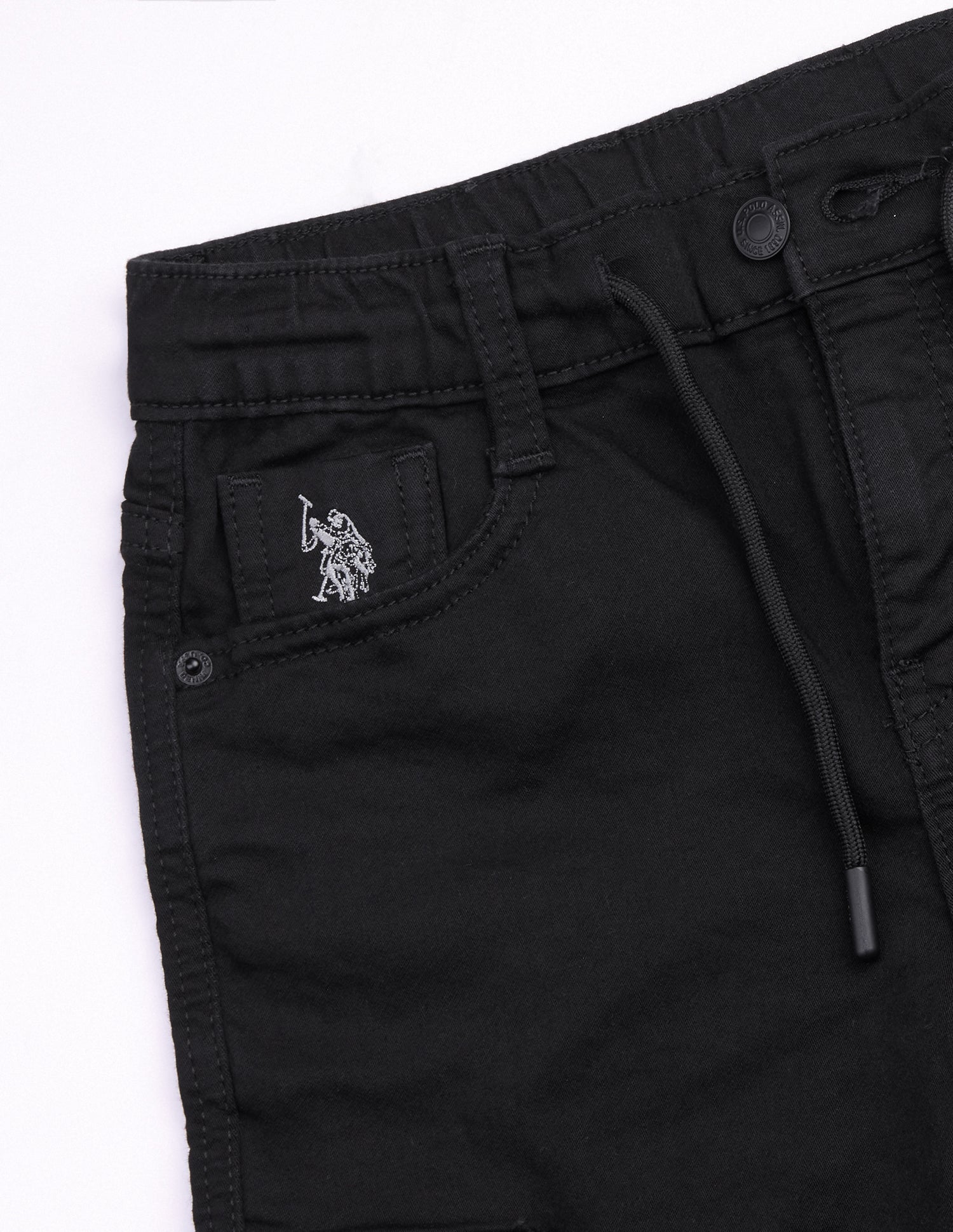 Shawn Baggy Fit Black Cargo Jeans Black - U.S. Polo Assn. India | Large