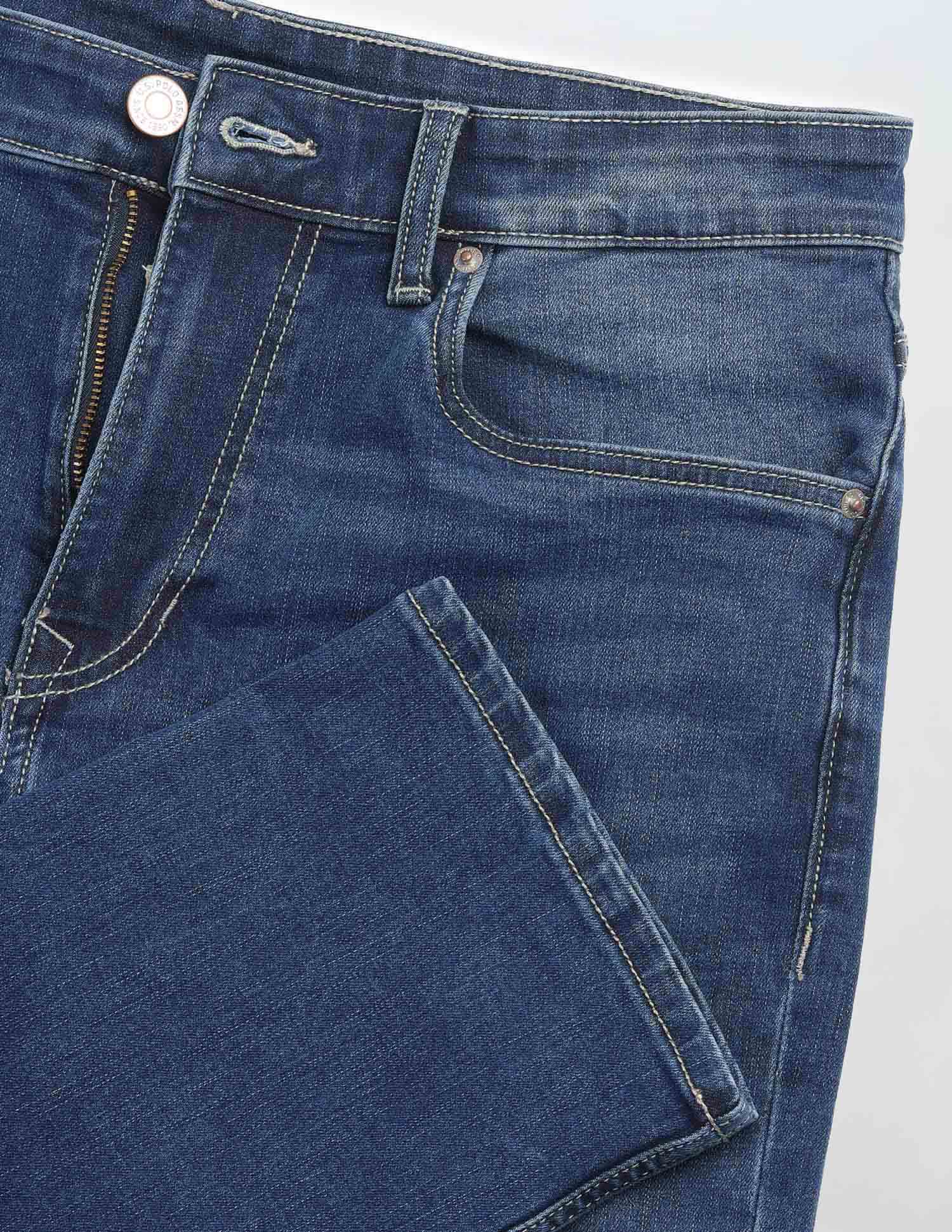 Harold Slim Straight Fit Blue Jeans Indigo - U.S. POLO ASSN. | Large