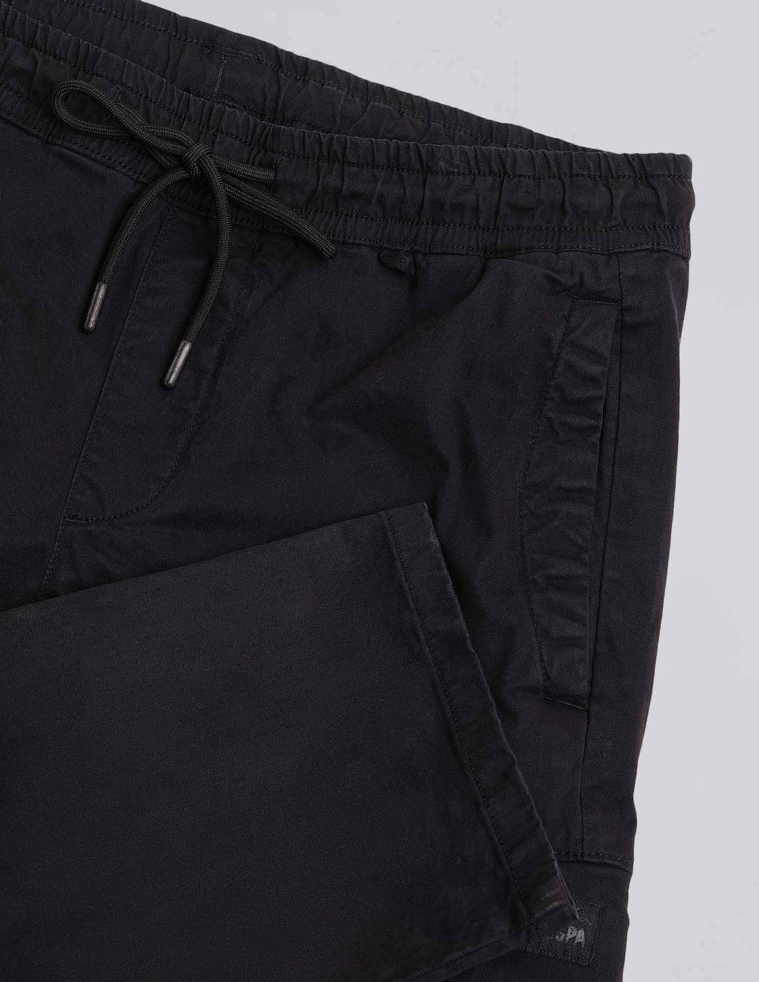 Straight Fit Solid Cargos Black - U.S. Polo Assn. India | Large