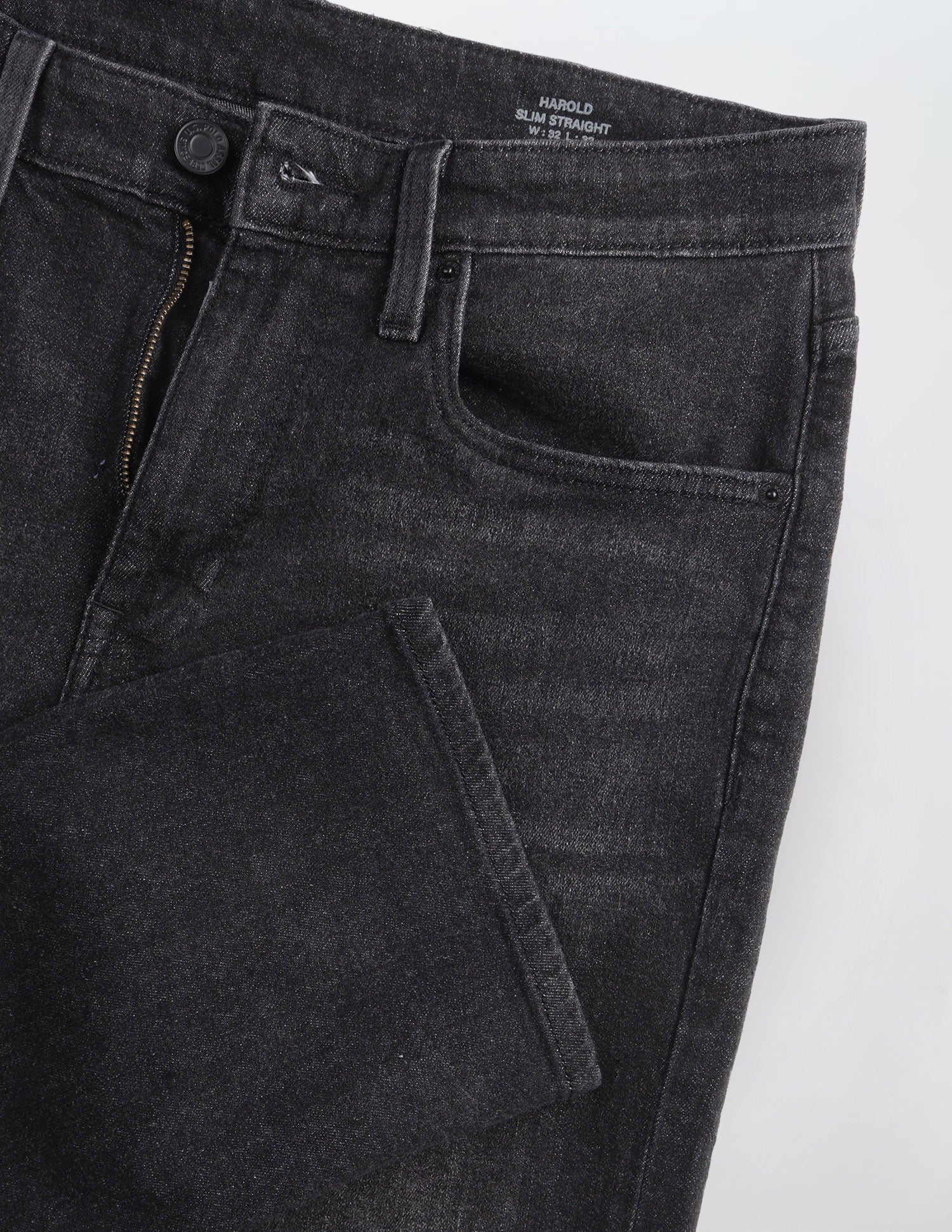 Harold Slim Straight Fit Black Jeans Black - U.S. Polo Assn. India | Large