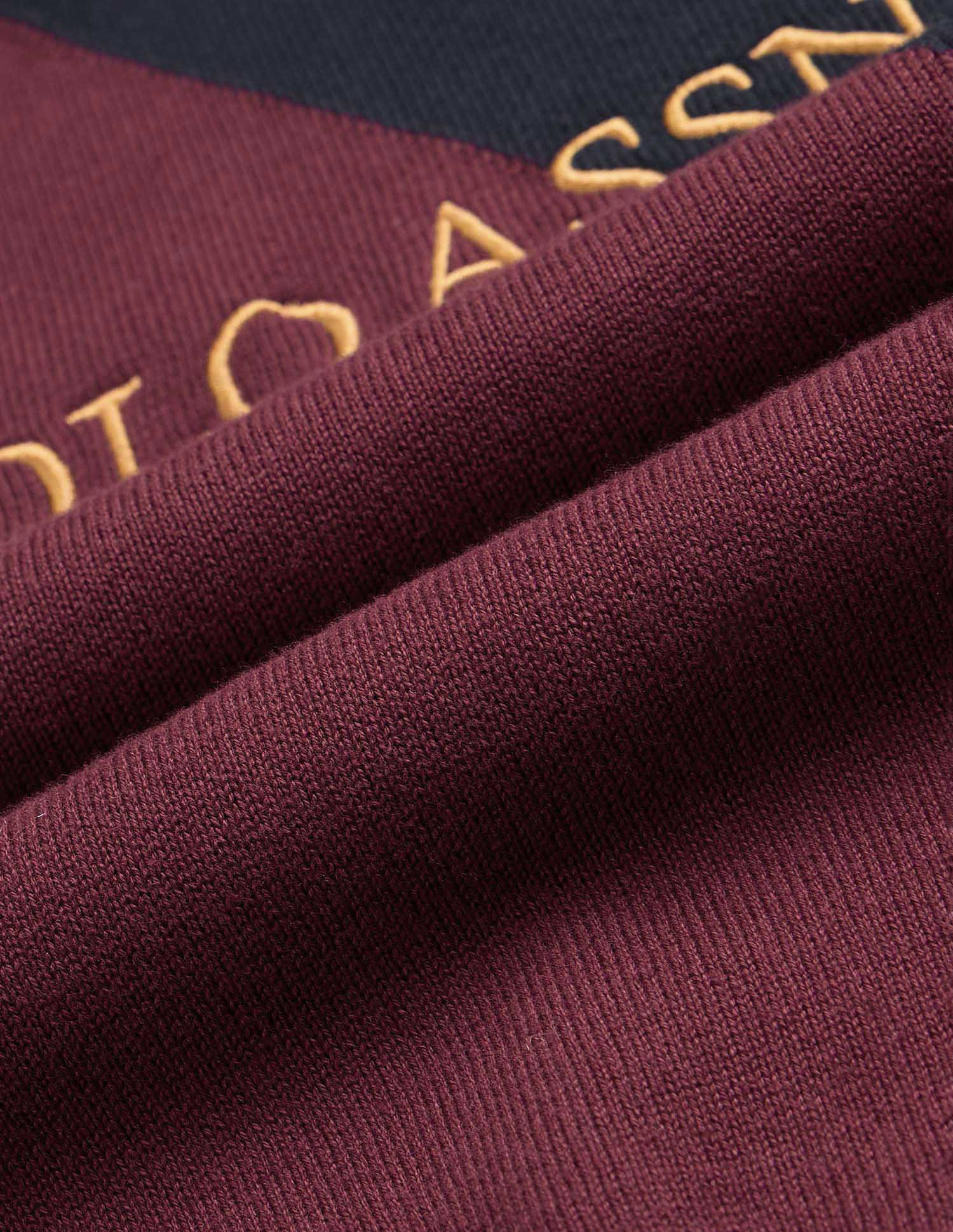 Brand Embroidered Varsity Theatre Sweater Maroon - U.S. POLO ASSN. | Large