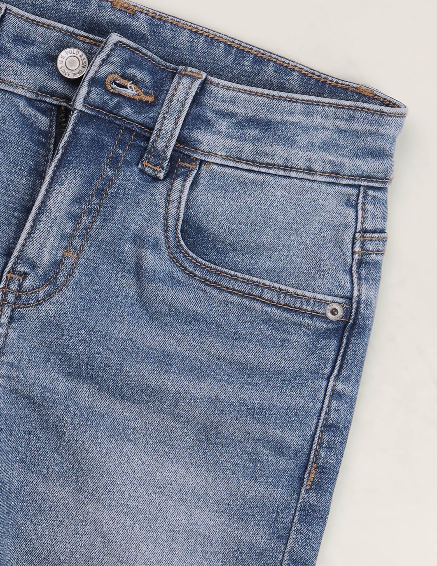 Slim Fit Blue Jeans Blue - U.S. Polo Assn. India | Large