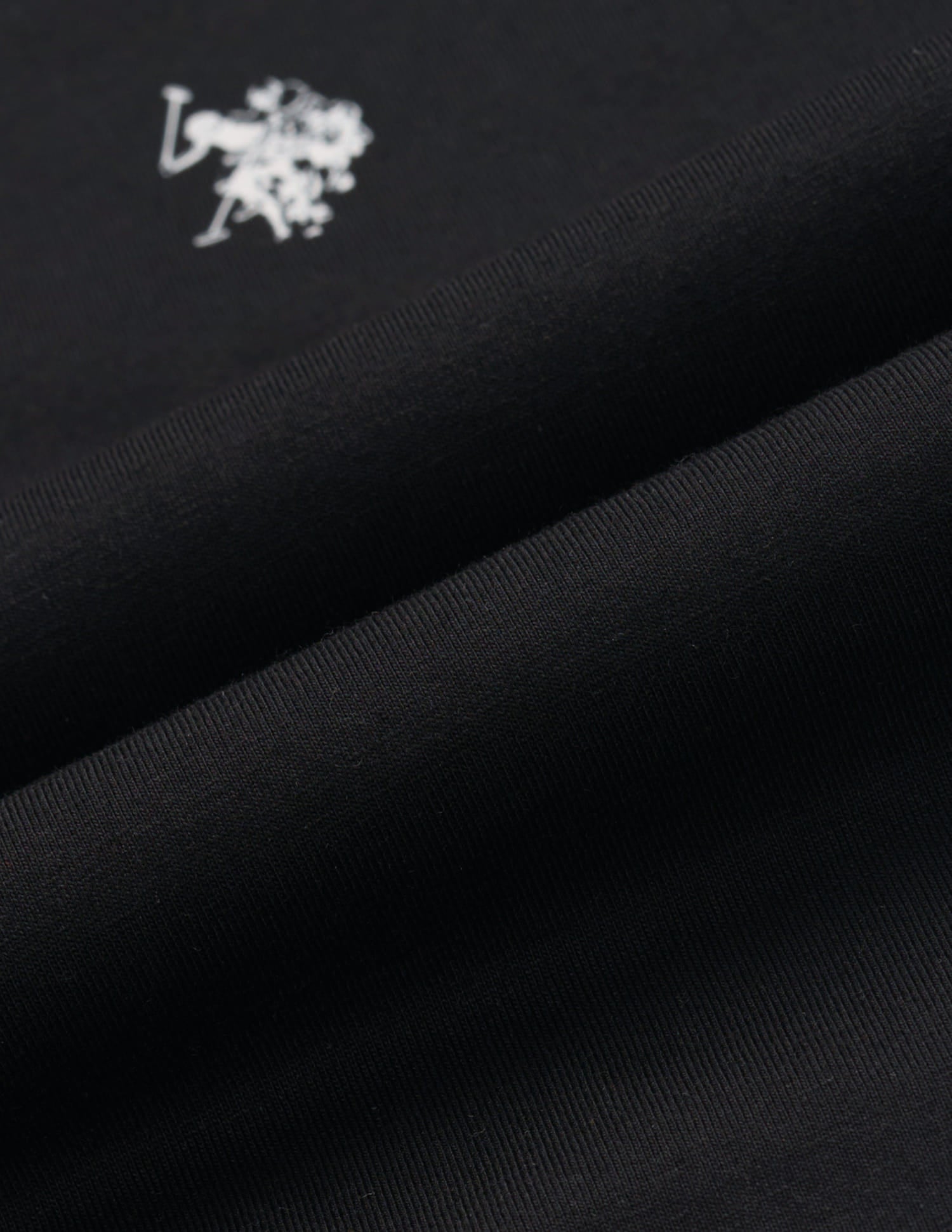 Basic V-Neck Regular T-Shirt Black - U.S. Polo Assn. India | Large