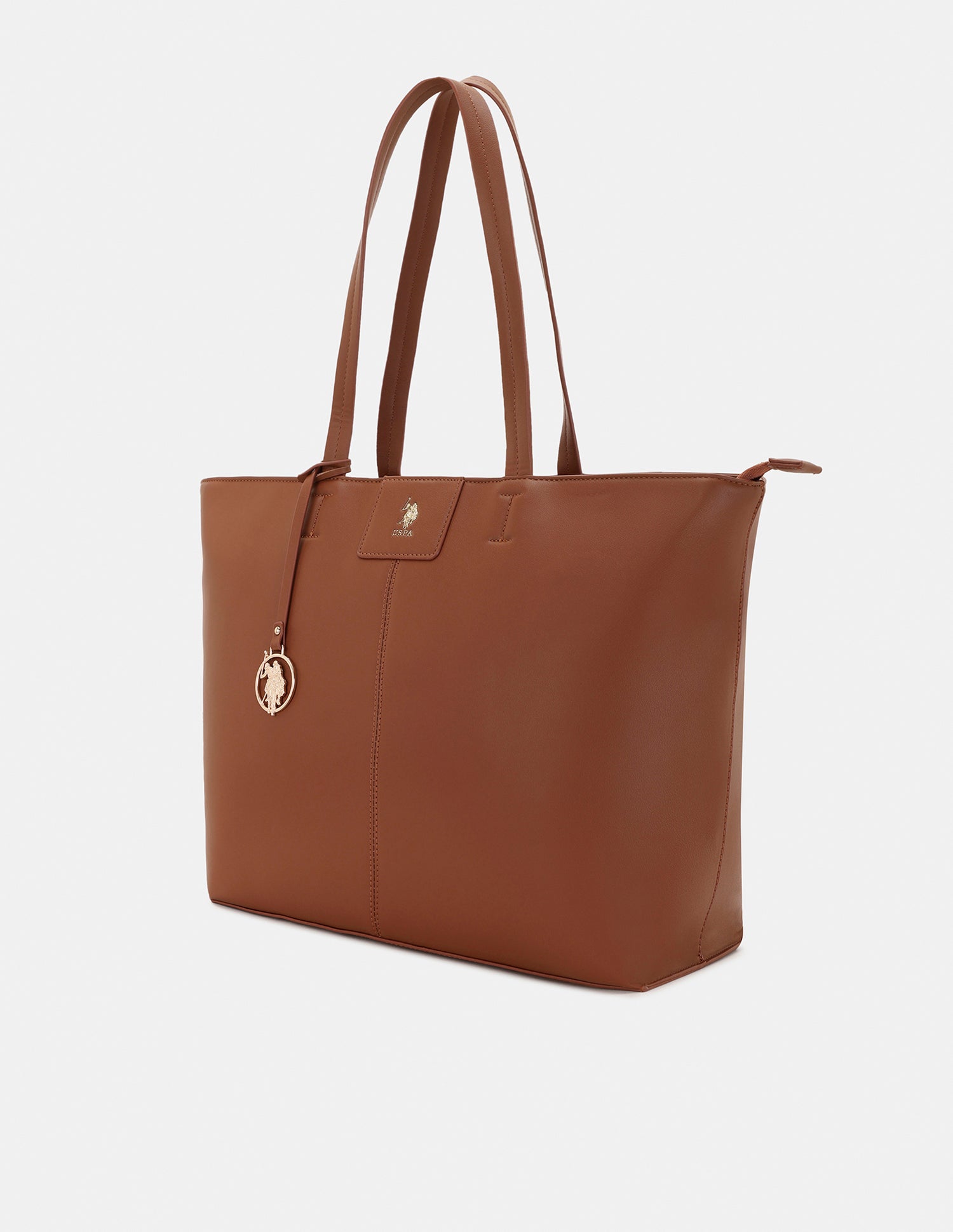 Women Angel Tote Bag Brown - U.S. POLO ASSN. | Large