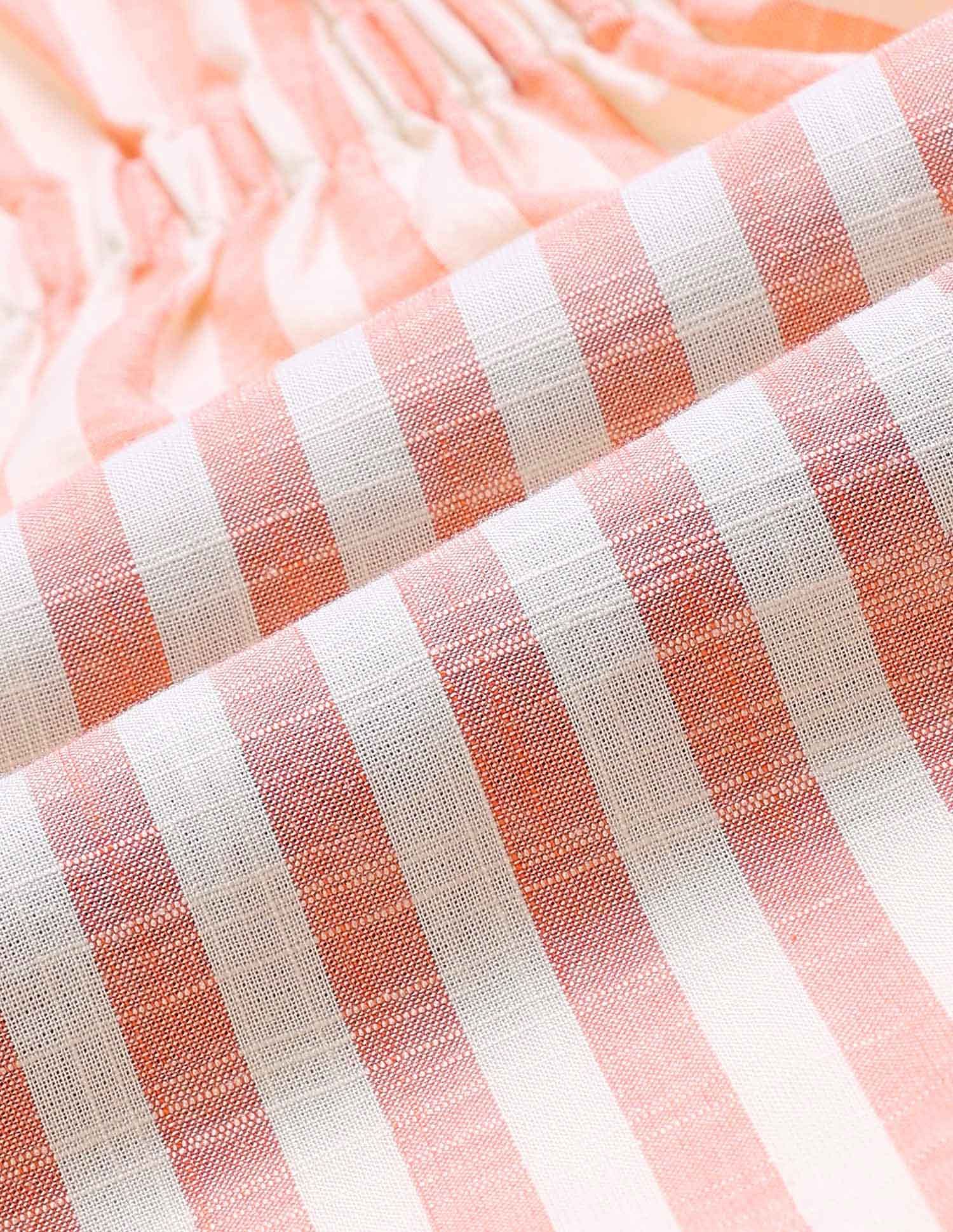 Girls Vertical Striped Shirt Dress Coral - U.S. POLO ASSN. | Large