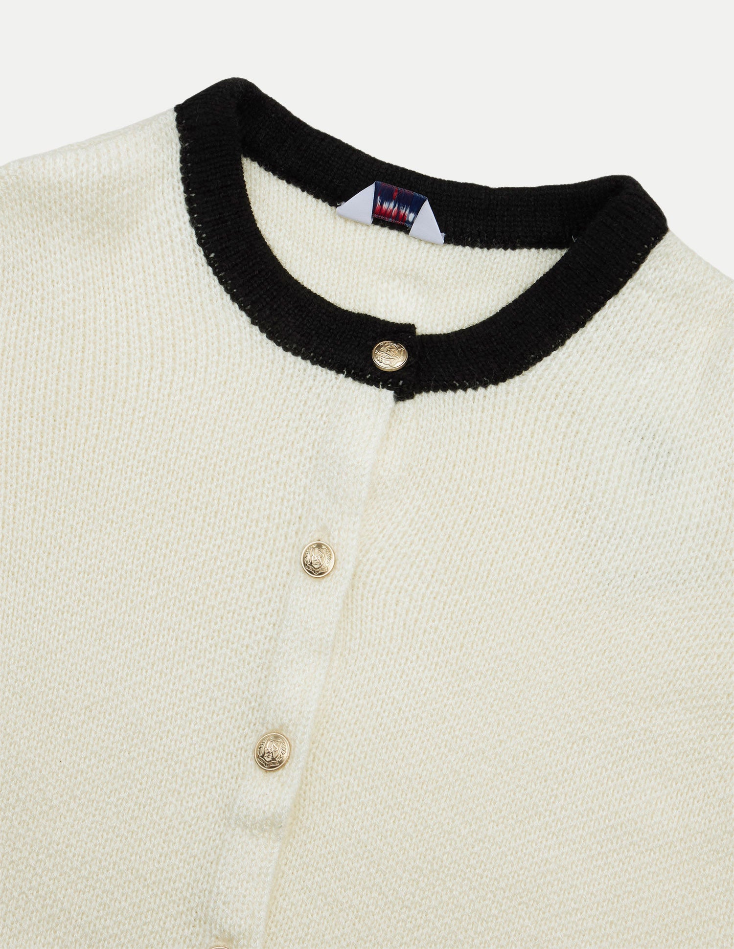 Solid Regular Fit Buttoned Sweater Off-White - U.S. Polo Assn. India | Large