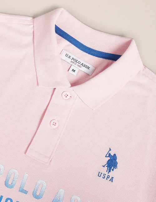Brand Embroidered Cotton Polo Shirt