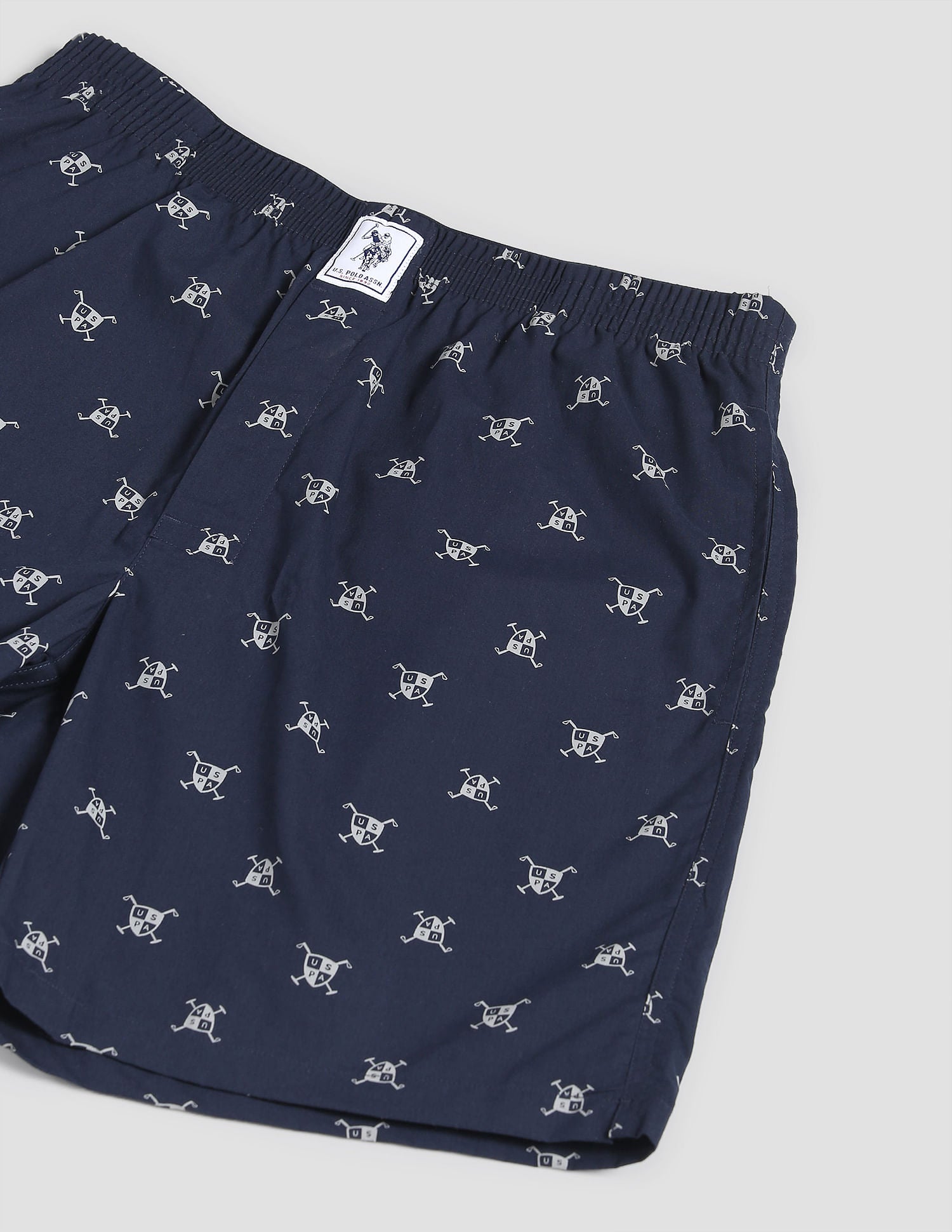 Pure Cotton Printed I600 Boxers - Pack Of 1 Navy - U.S. POLO ASSN. | Large