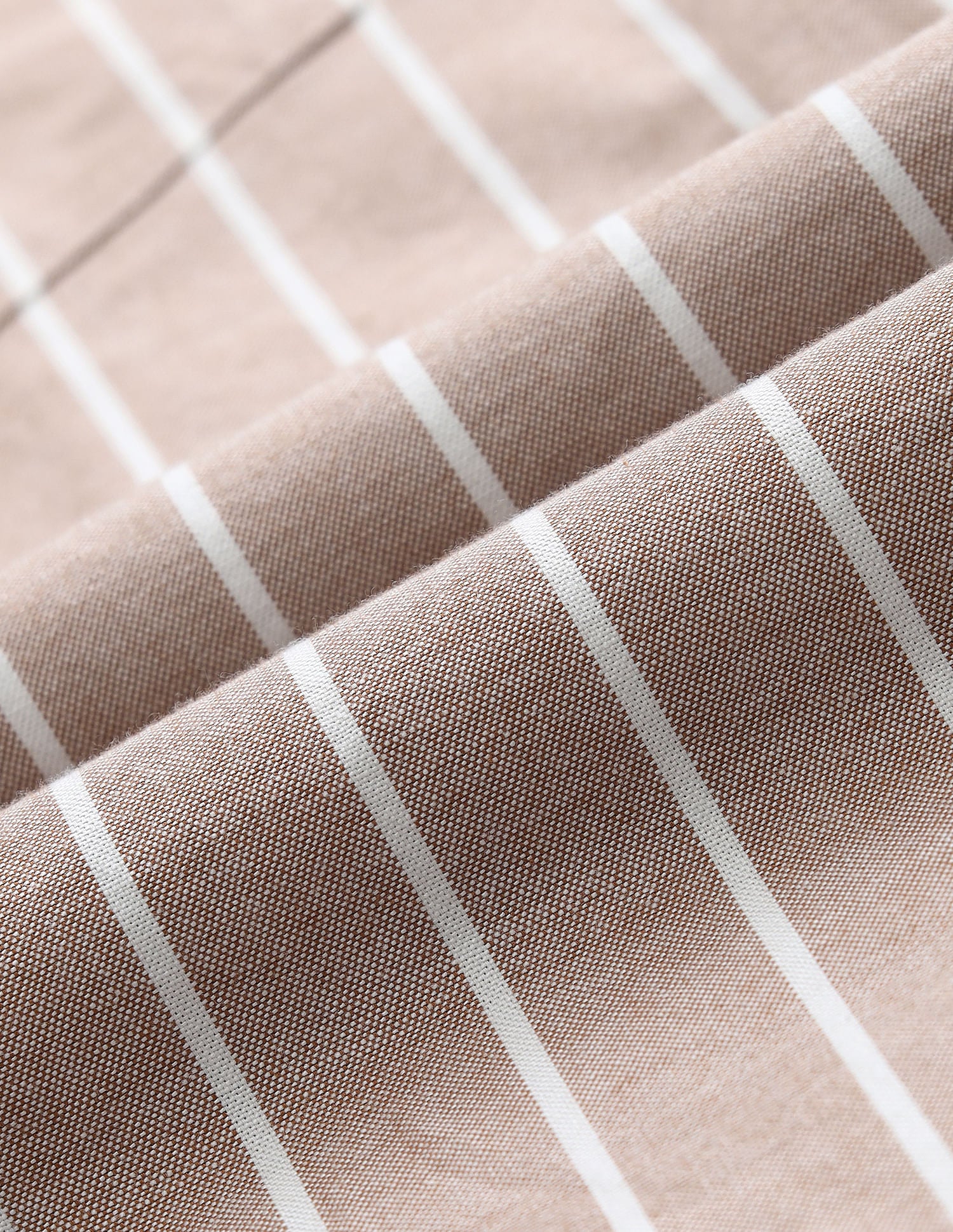 Tailored Fit Cotton Striped Shirt Brown - U.S. POLO ASSN. | Large