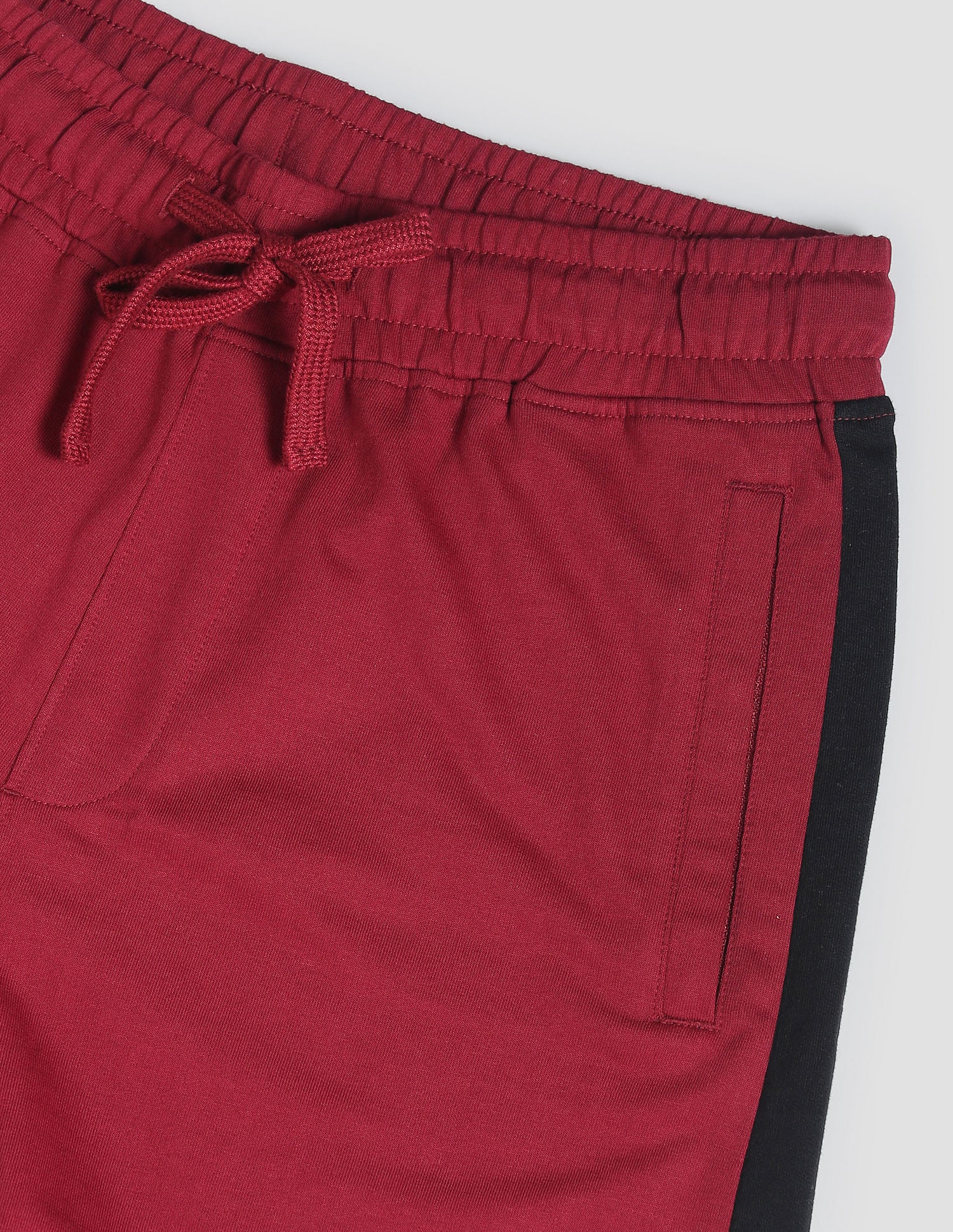 Panelled Cotton OES01 Lounge Shorts - Pack Of 1 Red - U.S. POLO ASSN. | Large