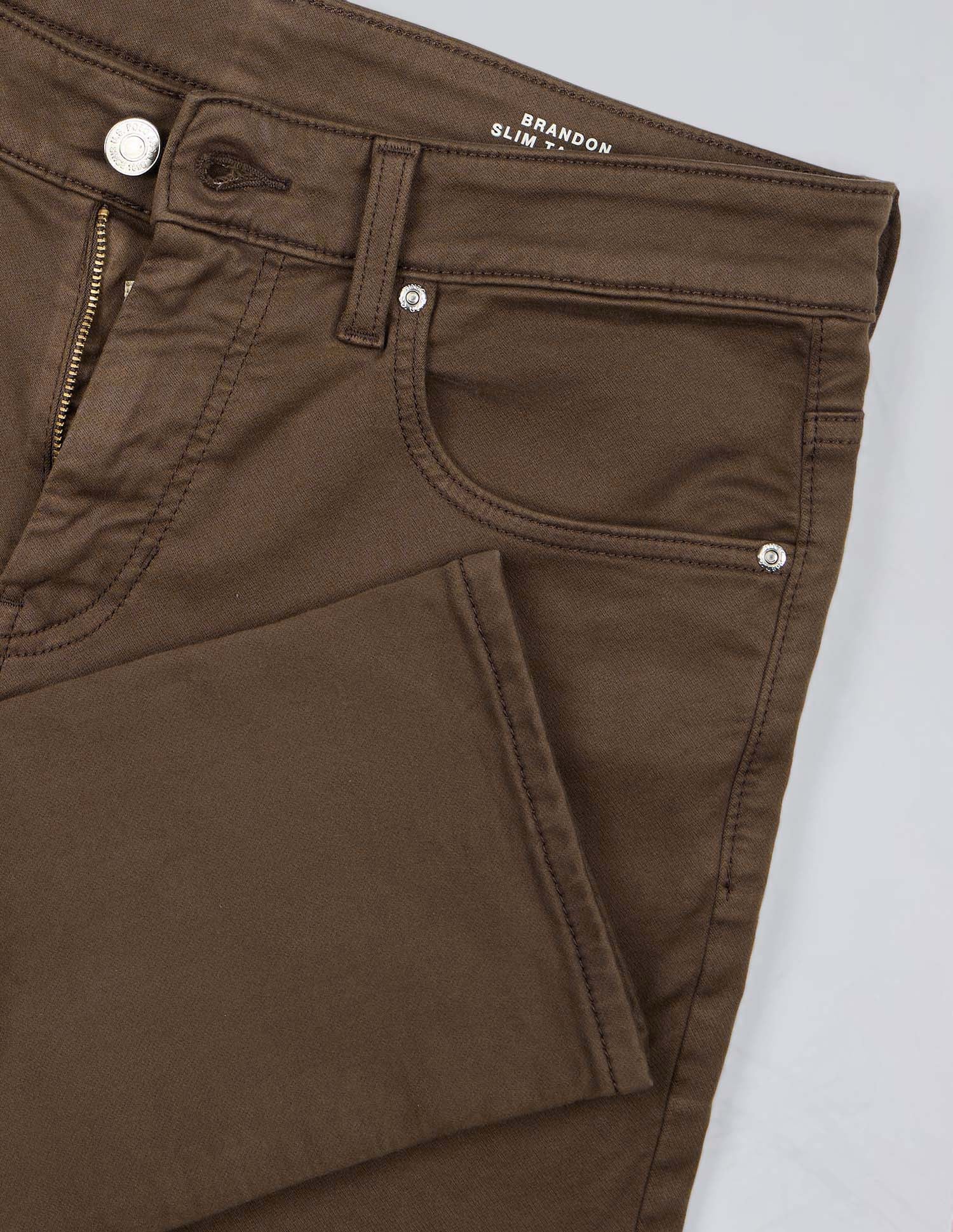 Brandon Slim Tapered Fit Brown Jeans Brown - U.S. Polo Assn. India | Large