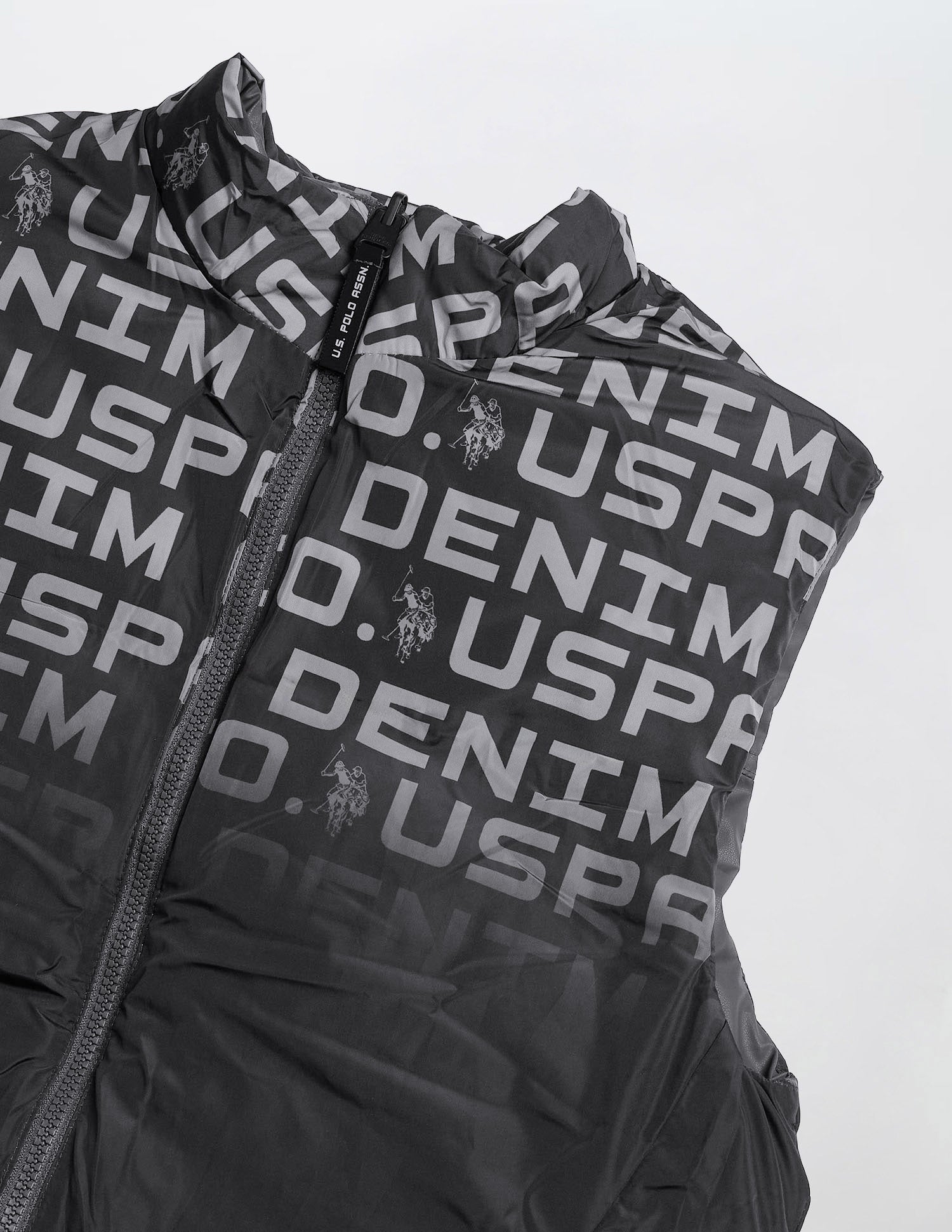 Reversible Regular Fit Puffer Jacket Grey - U.S. POLO ASSN. | Large