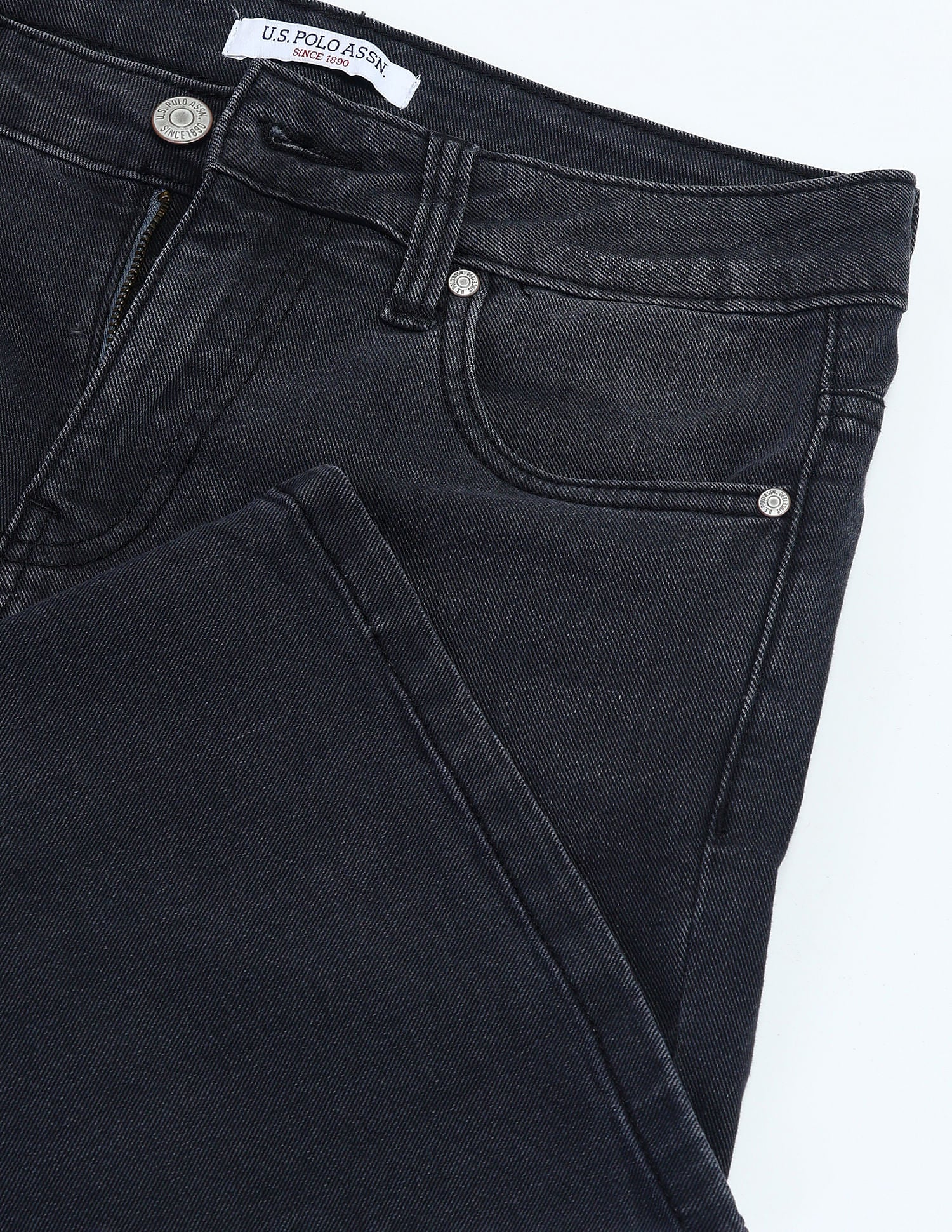 High Rise Regular Bootcut Jeans Dark Grey - U.S. POLO ASSN. | Large