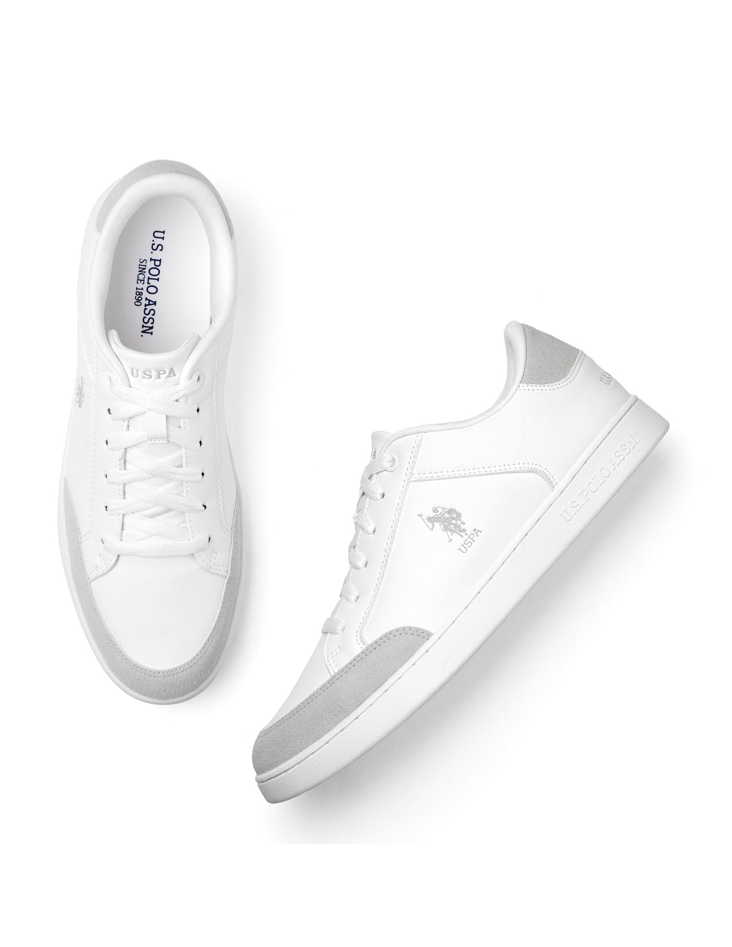 Men Vancer Colourblocked Sneakers White - U.S. POLO ASSN. | Large