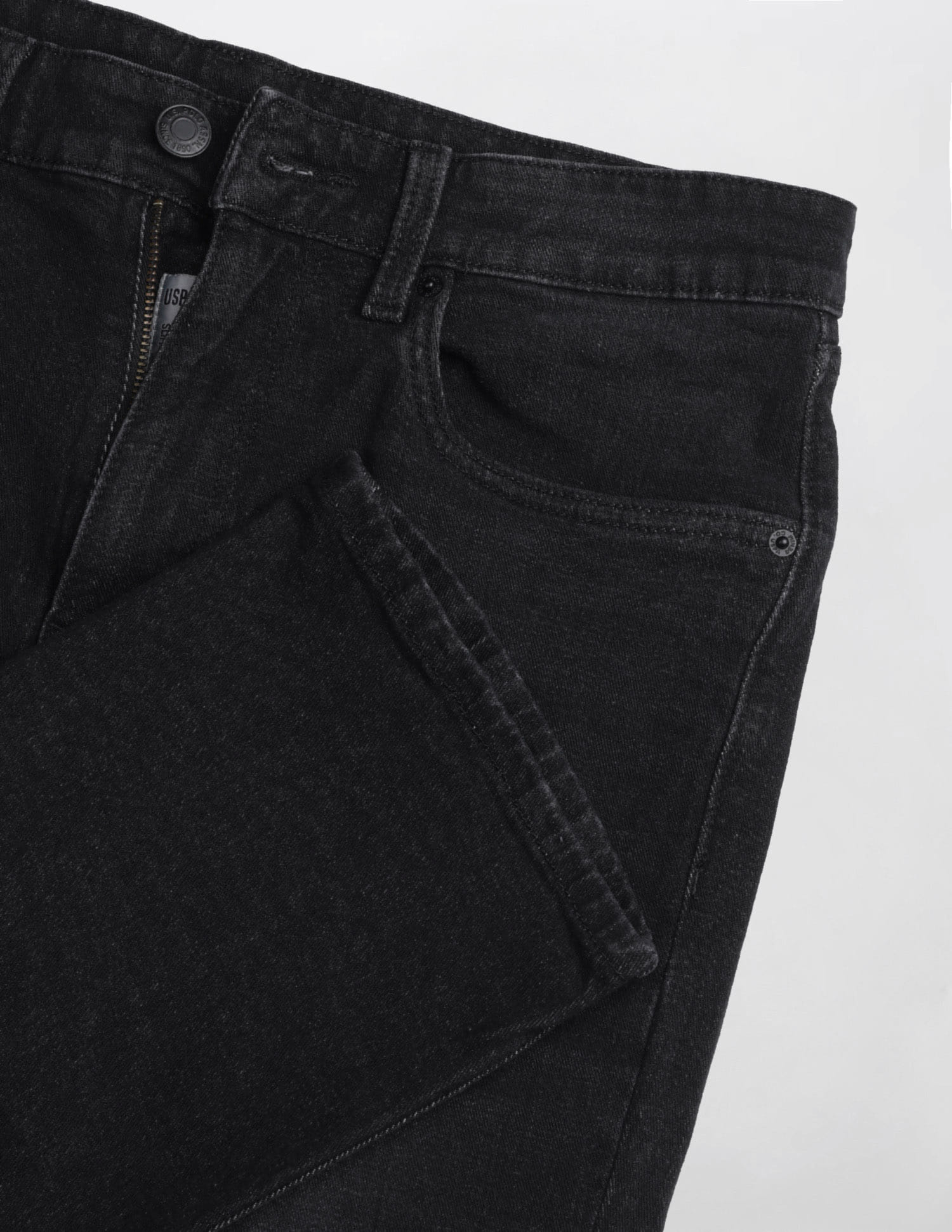 Solid Slim Straight Fit Jeans Black - U.S. Polo Assn. India | Large