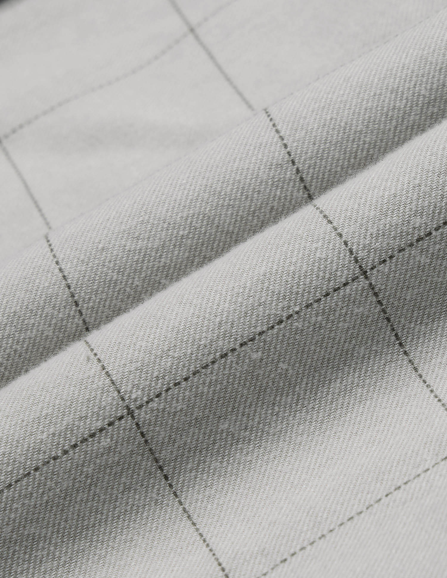 Windowpane Checked Twill Shirt Light Olive - U.S. Polo Assn. India | Large