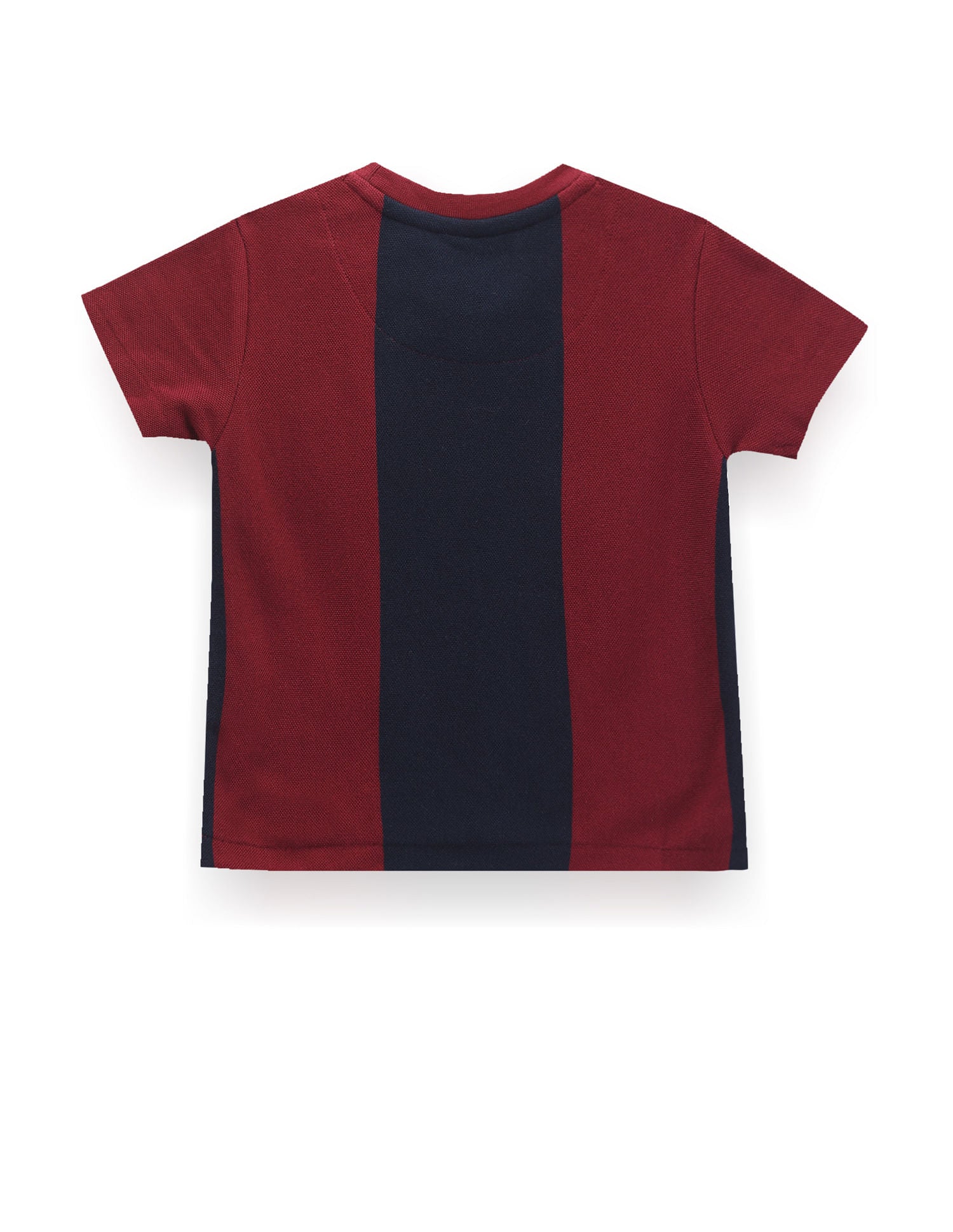 Boys Crew Neck Vertical Stripe T-Shirt Red - U.S. POLO ASSN. | Large