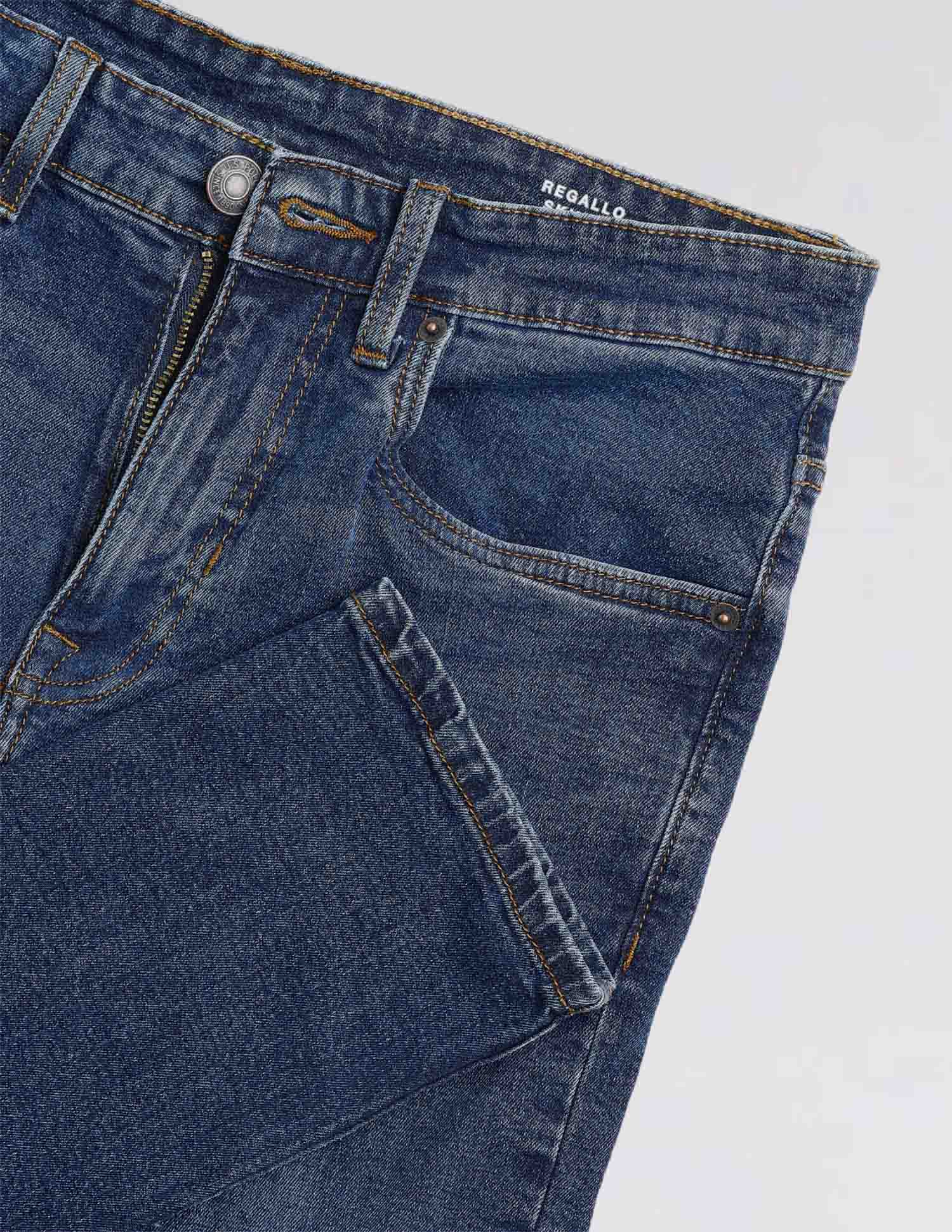 Regallo Skinny Fit Blue Jeans Dark Wash - U.S. Polo Assn. India | Large