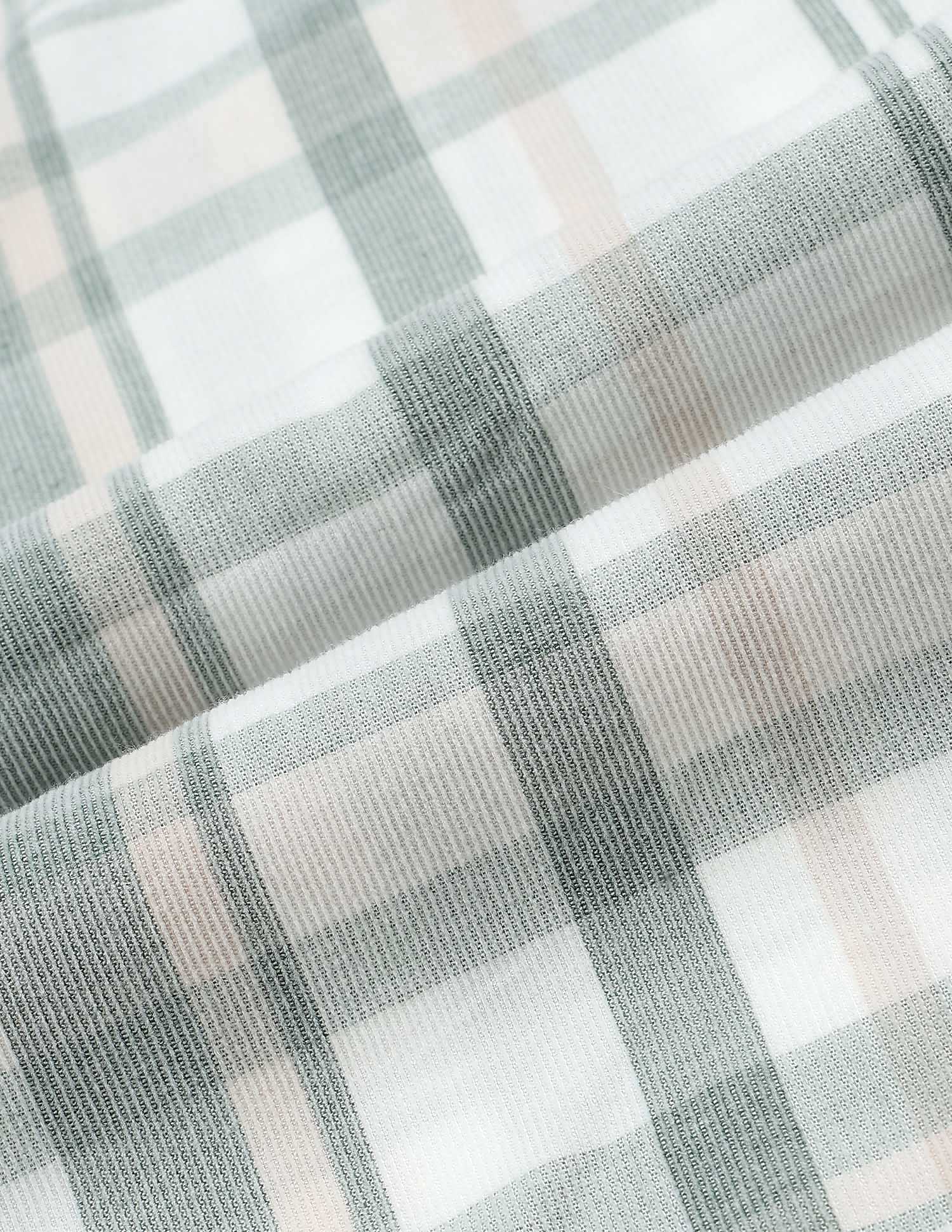 Tartan Checked Tailored Fit Shirt Sage - U.S. POLO ASSN. | Large