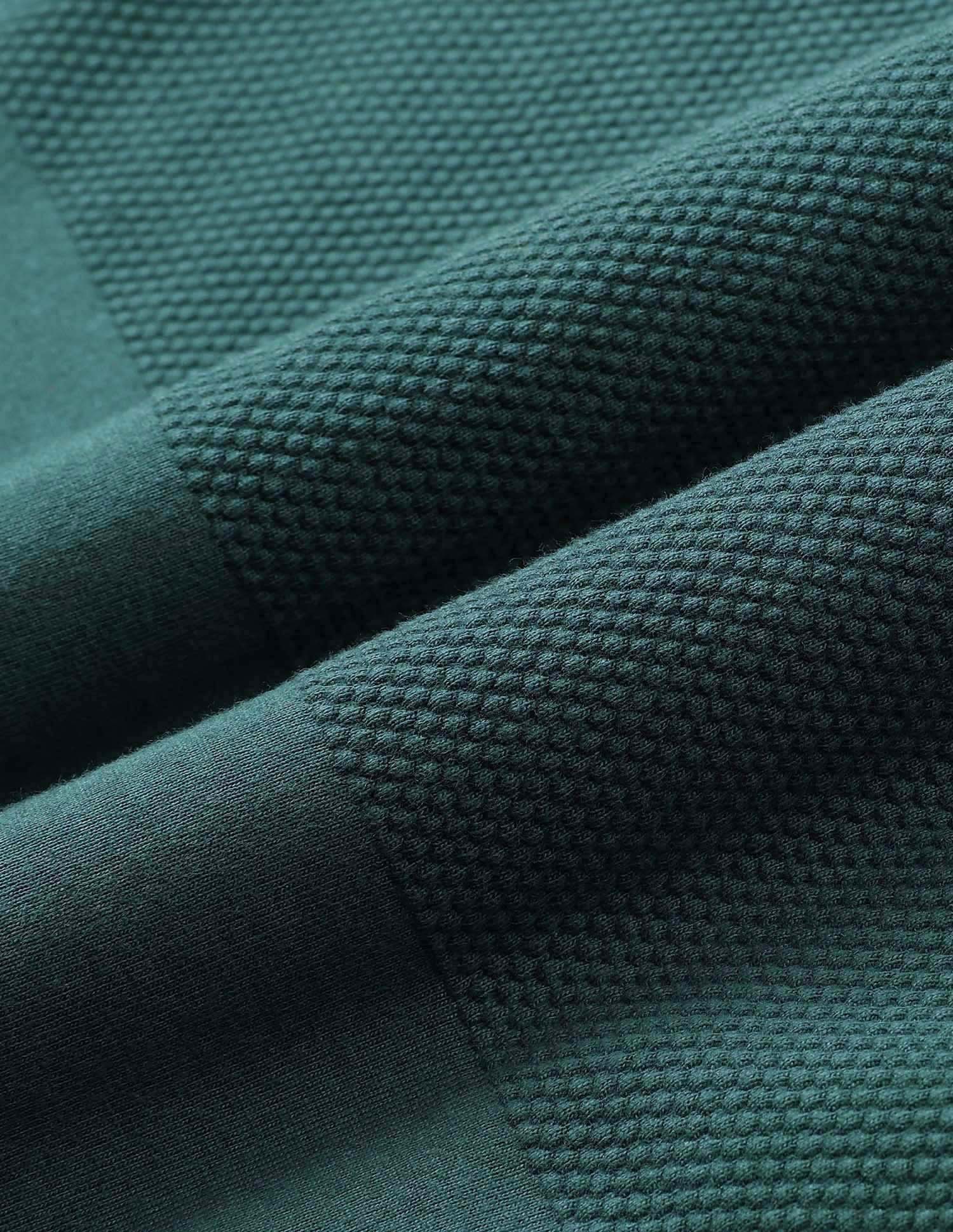 Textured Pure Cotton Classic Polo Shirt Dark Green - U.S. Polo Assn. India | Large