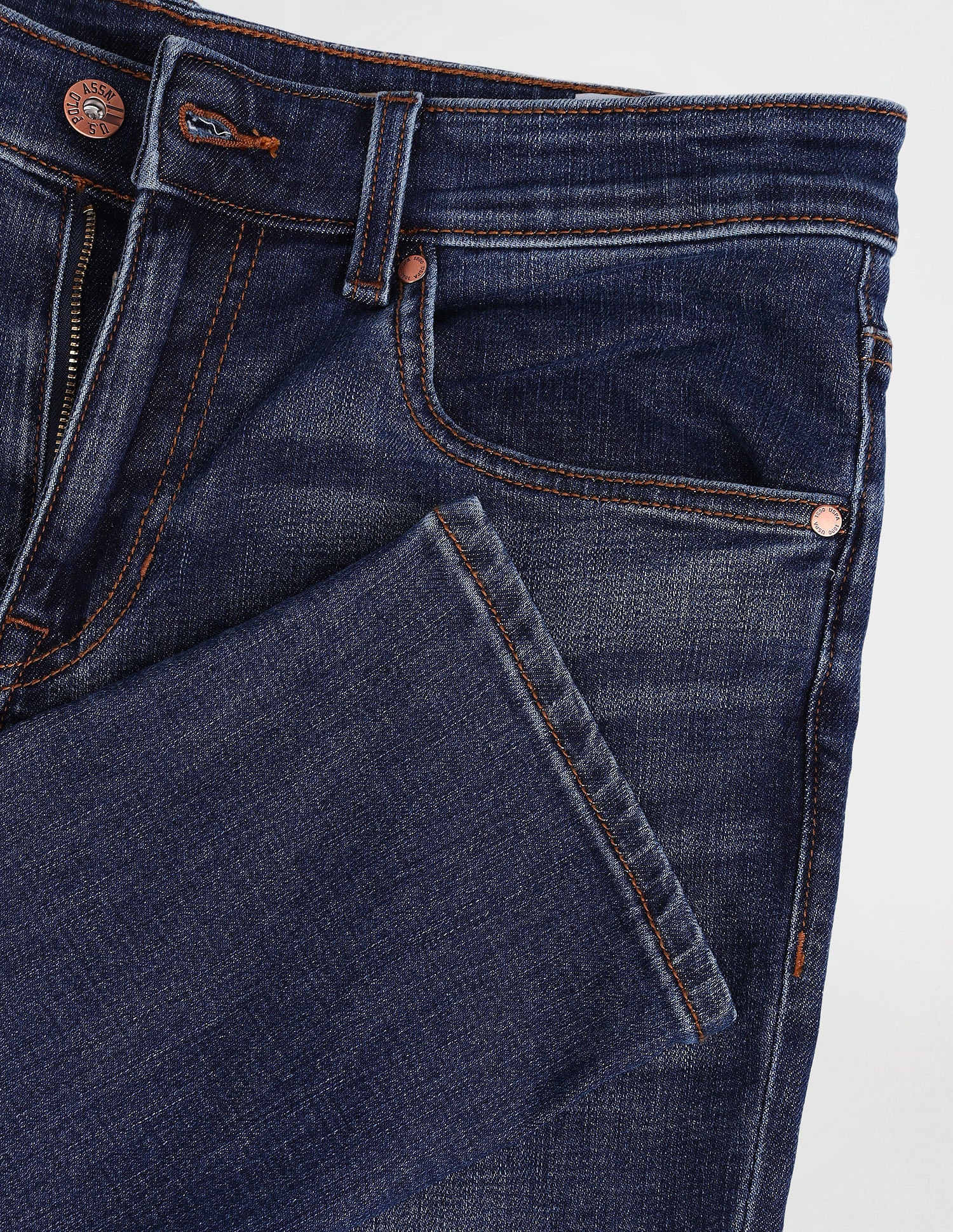 Brandon Slim Tapered Blue Jeans Blue - U.S. Polo Assn. India | Large