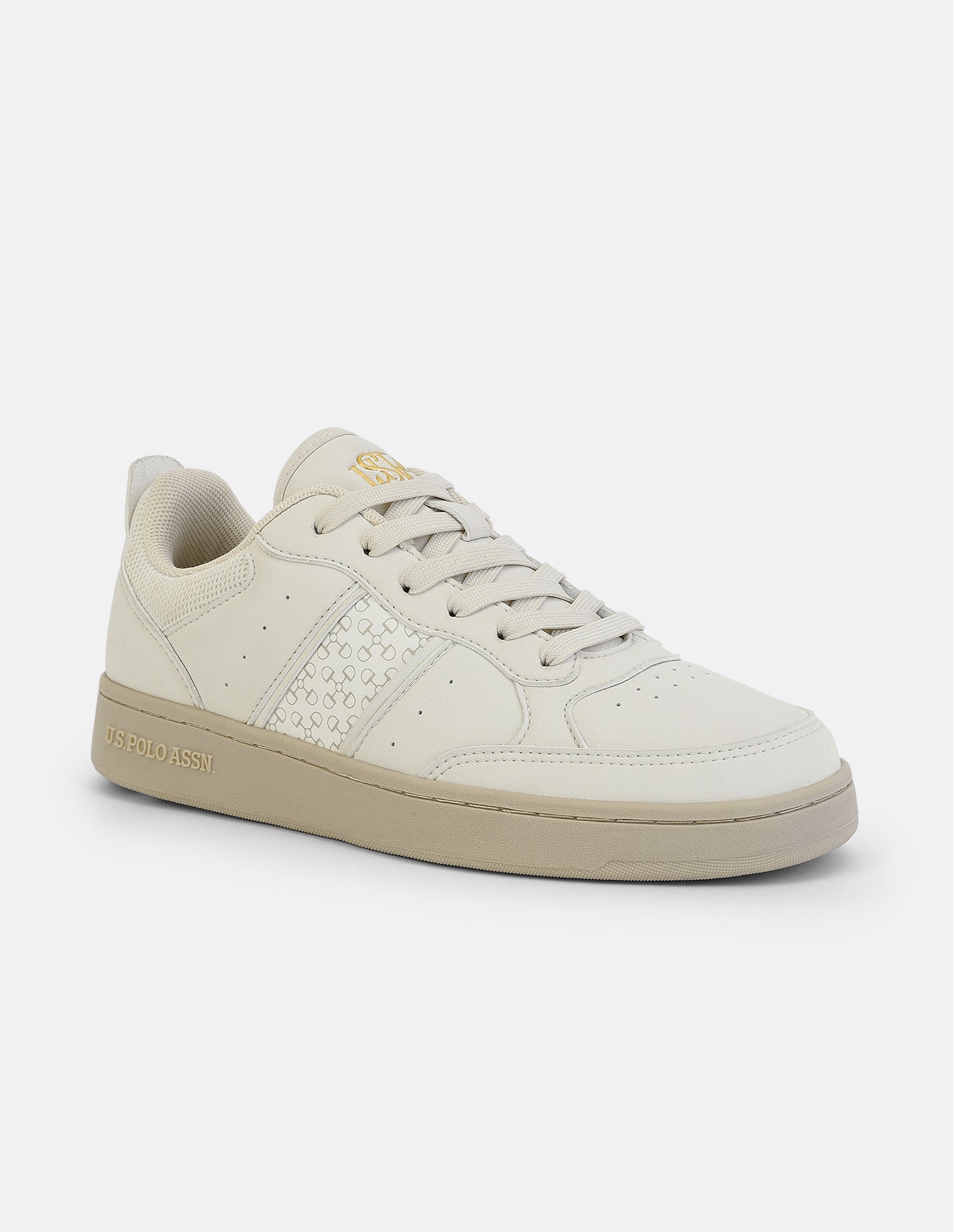 Oriana Lace-Ups Sneakers Beige - U.S. Polo Assn. India | Large