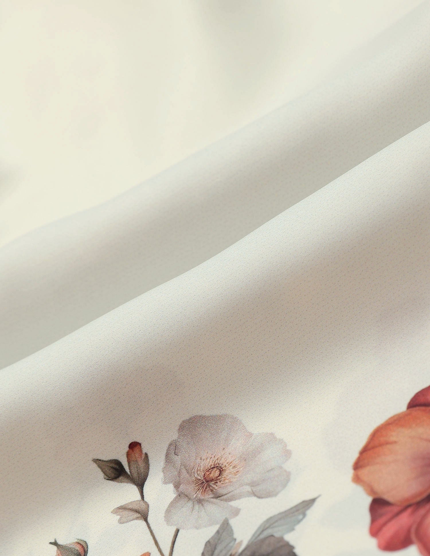 Floral Printed Relaxed Fit Shirt Off White - U.S. POLO ASSN. | Large